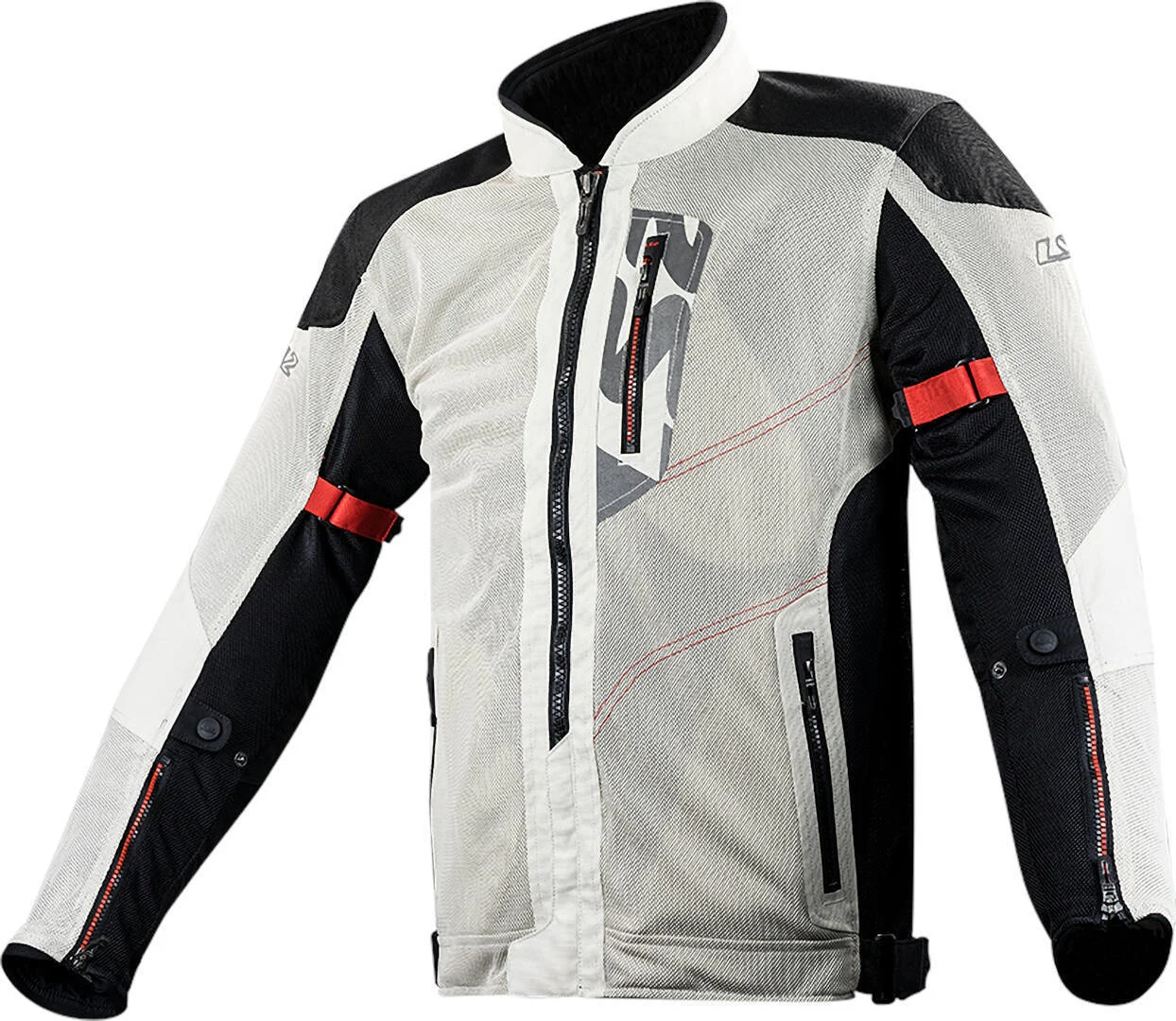 LS2 Alba Motorcycle Textile Jacket light grey/black
