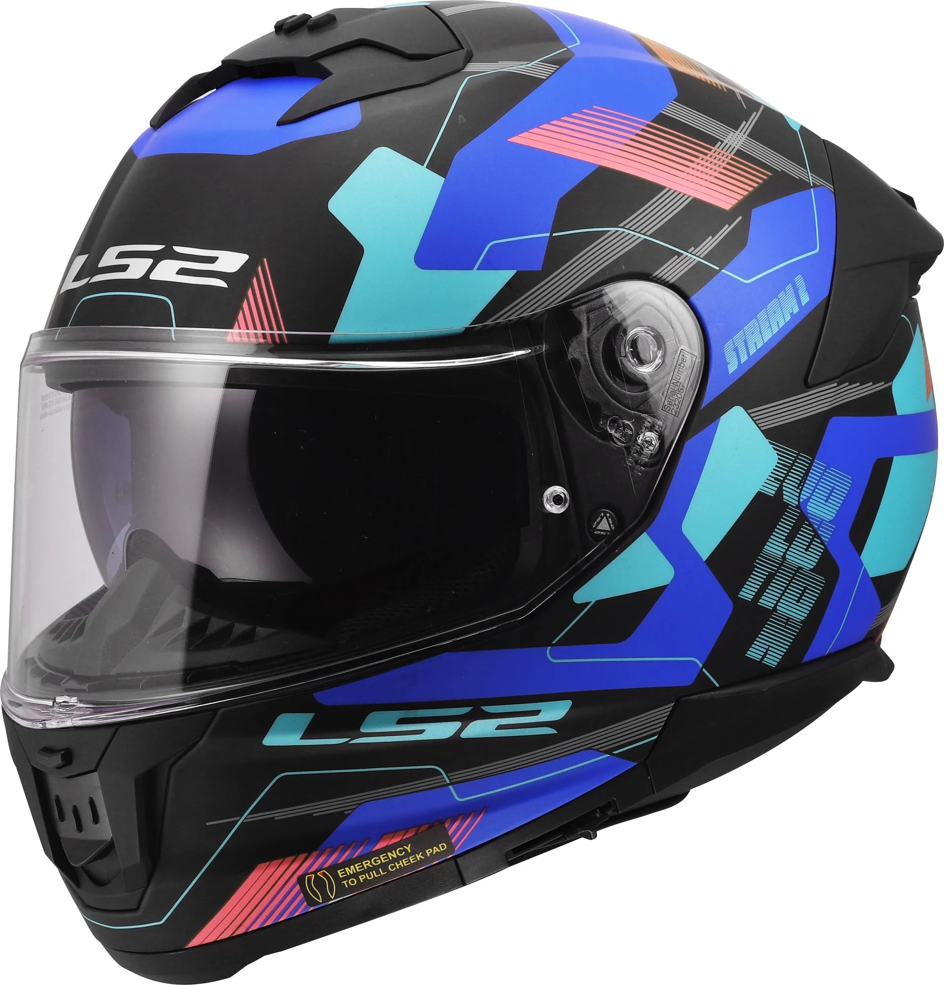 LS2 FF808 Stream II Mika Helmet black/blue