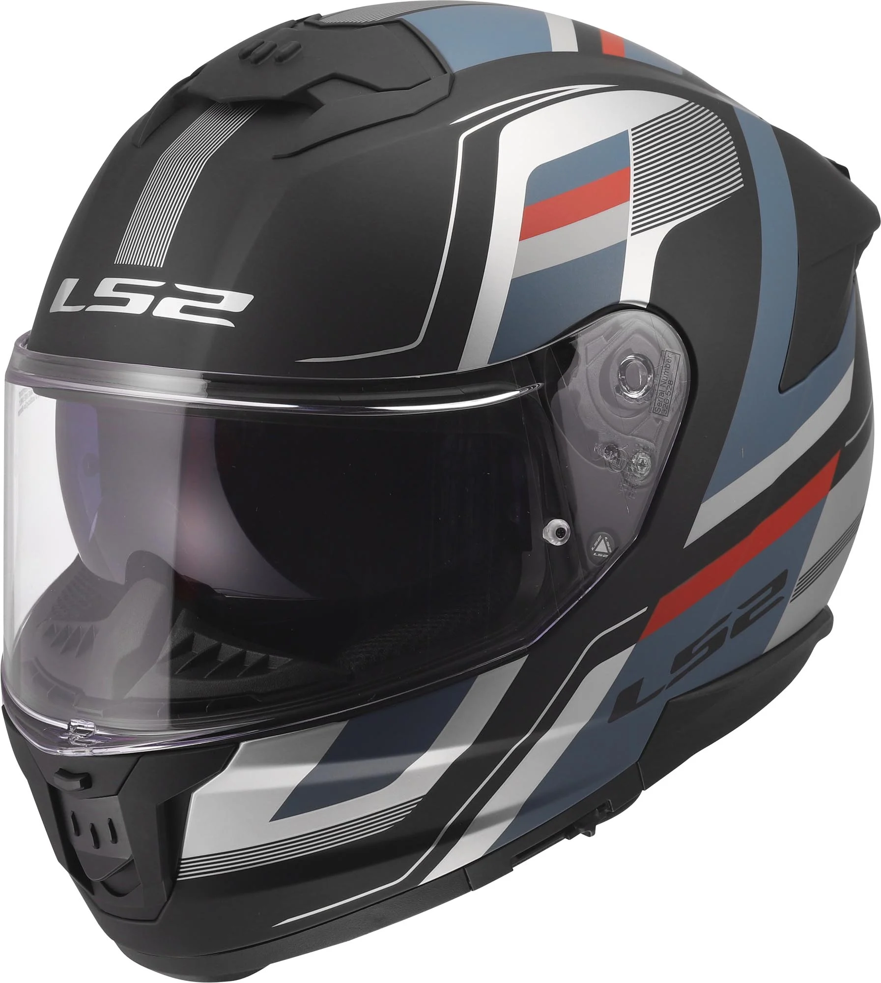 LS2 FF808 Stream II Vintage Matt Helmet  black/blue