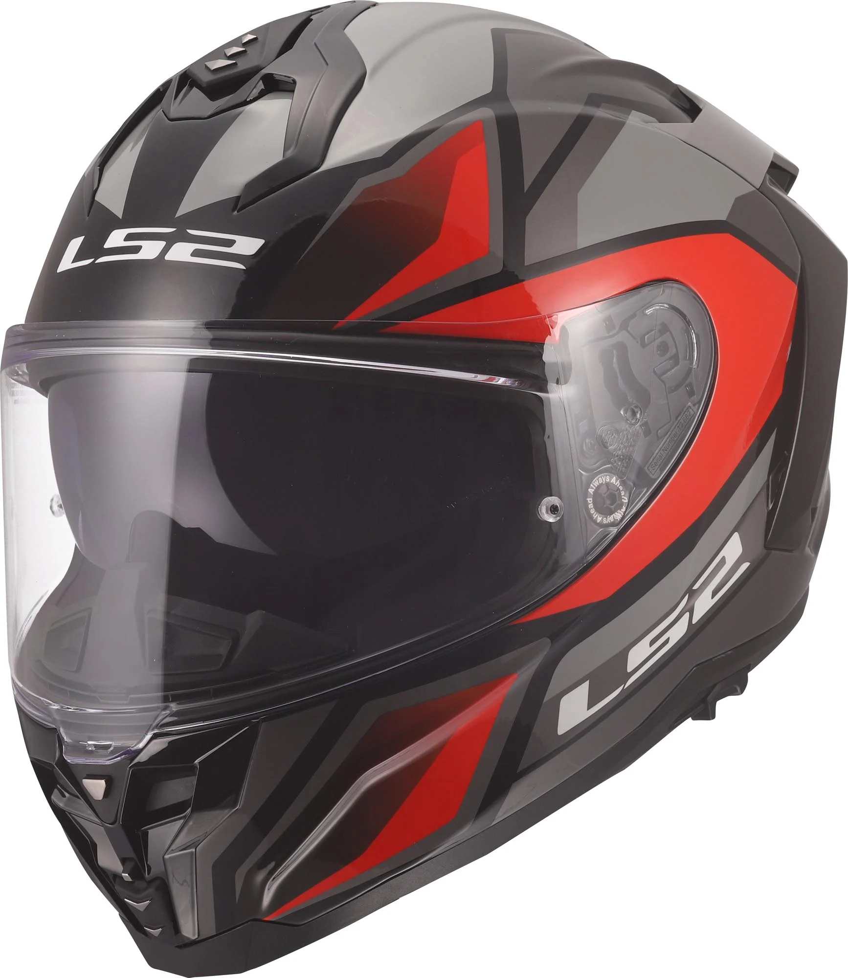 LS2 FF817 Challenger II Viper Helmet  grey/red