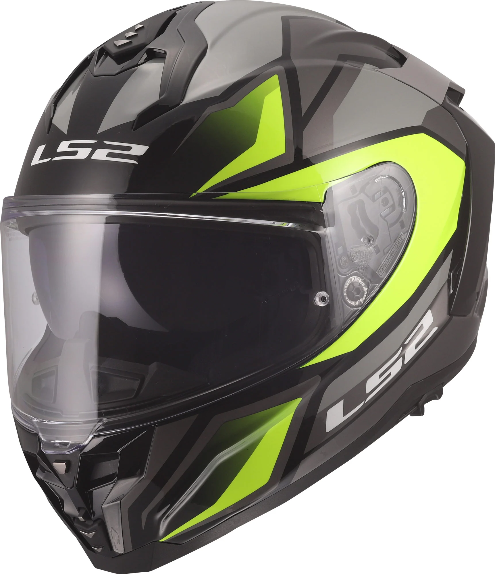 LS2 FF817 Challenger II Viper Helmet  grey/yellow