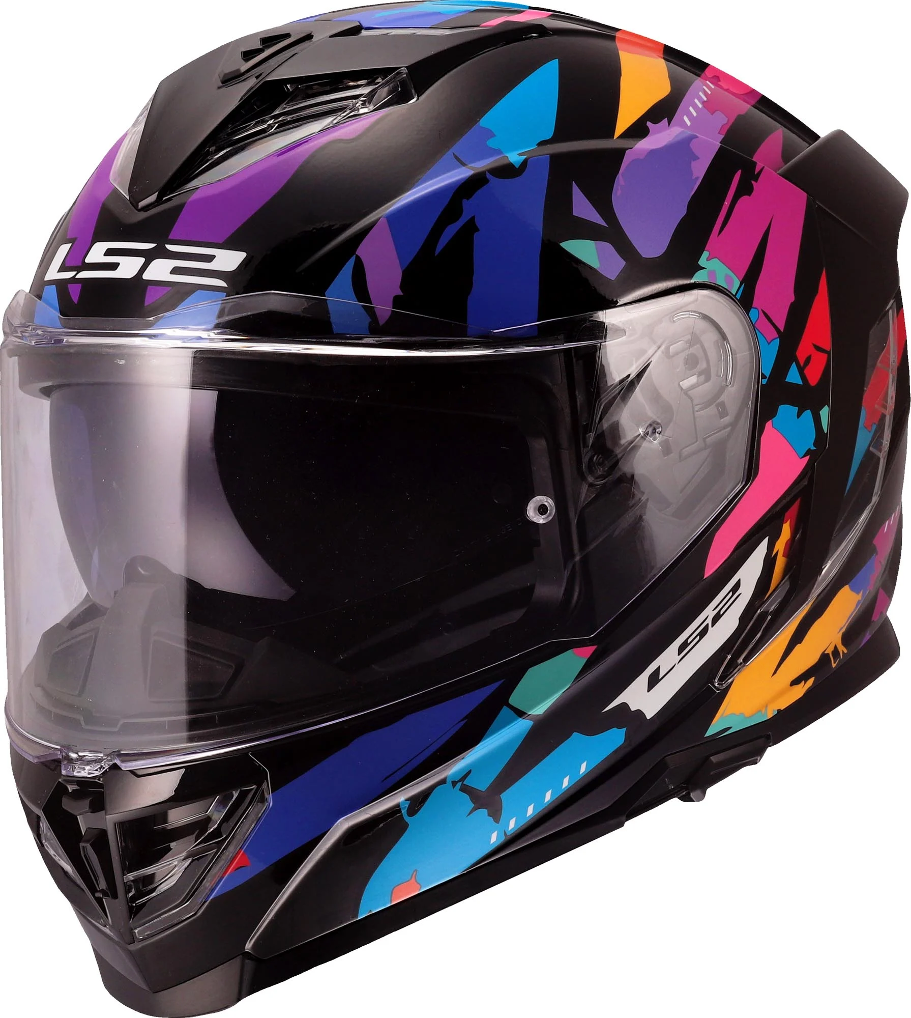 LS2 FF818 Storm III Kaos Helmet  black/purple