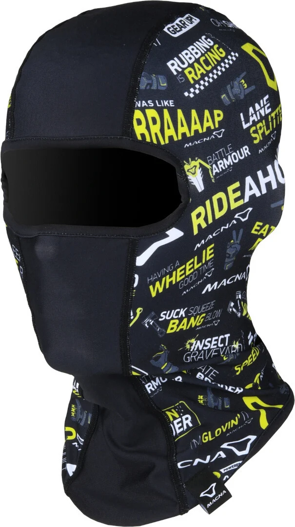 Macna Ark Balaclava black/yellow