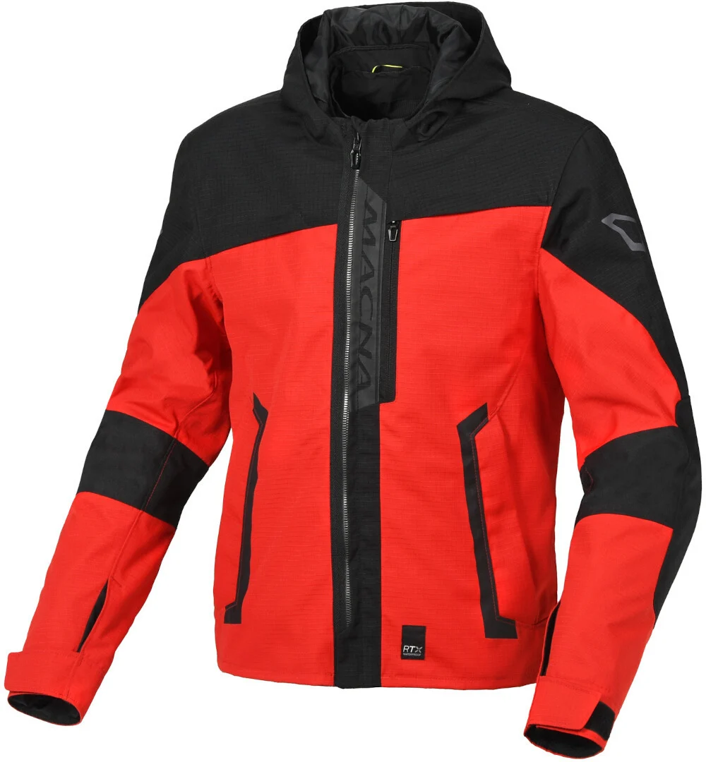 Macna Riggor waterproof Motorcycle Textile Jacket red/black