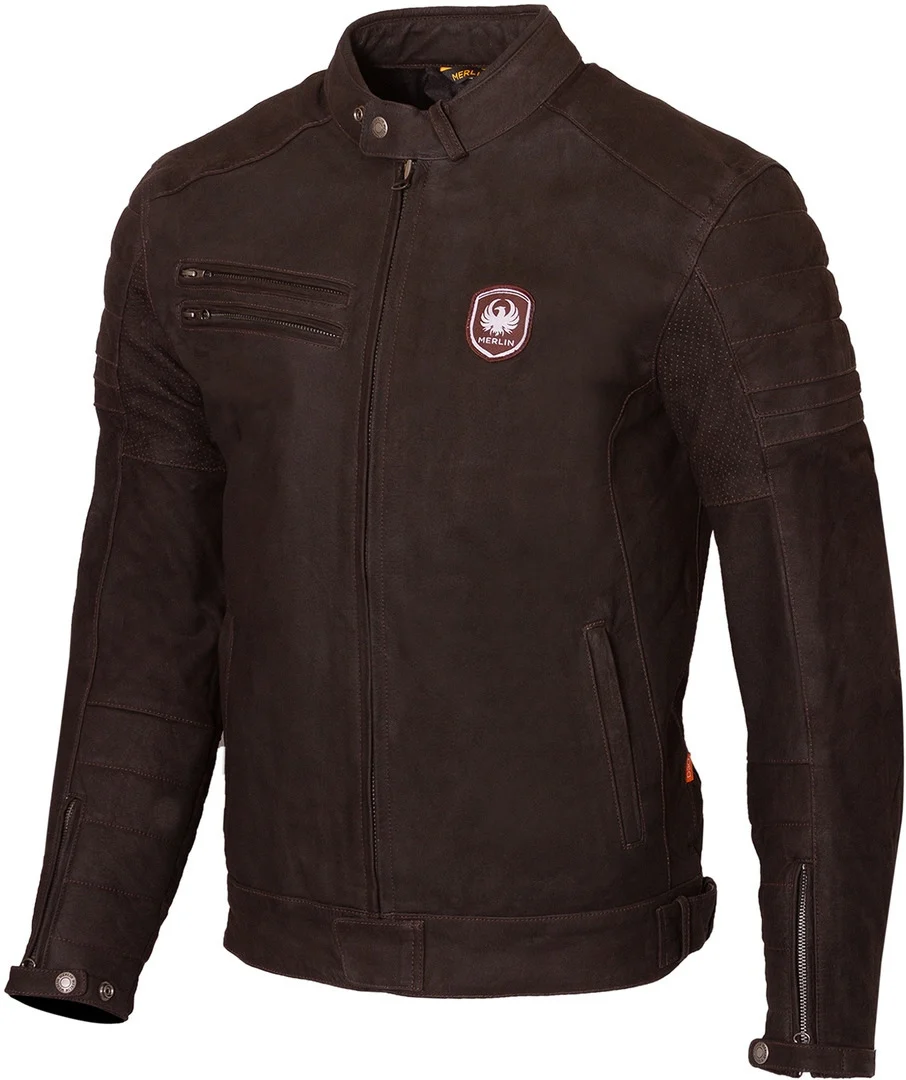 Merlin Alton II D3O Motorcycle Leather Jacket brown
