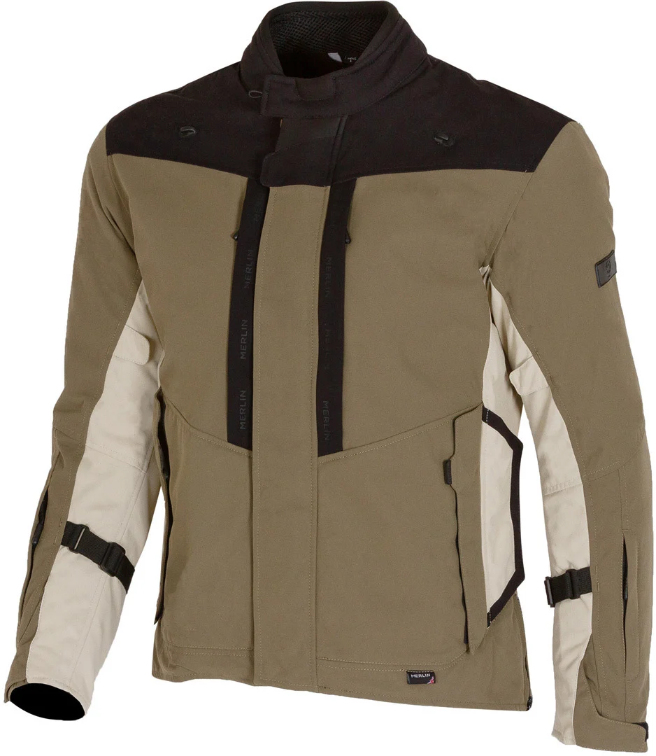 Merlin Borderlands D3O Motorcycle Textile Jacket green