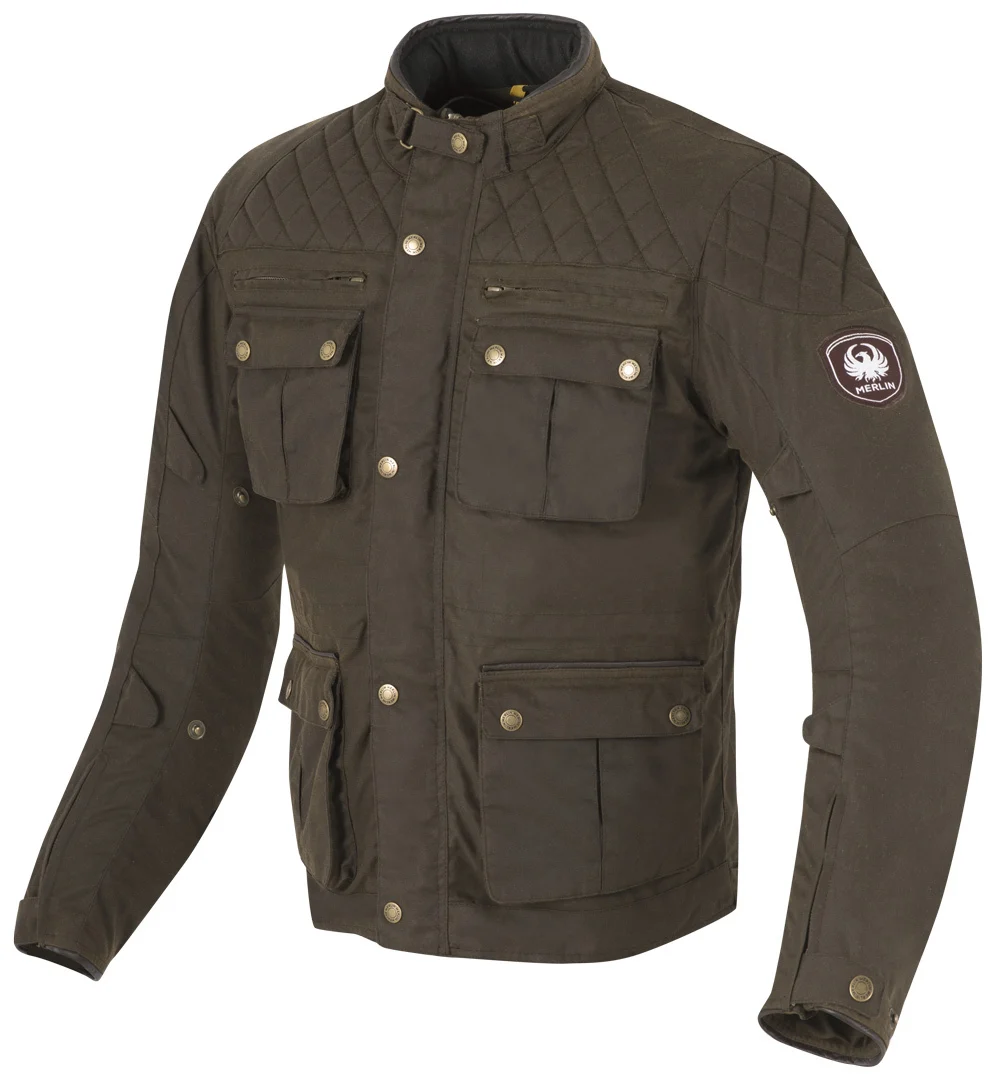Merlin Edale Motorcycle Waxed Jacket olive