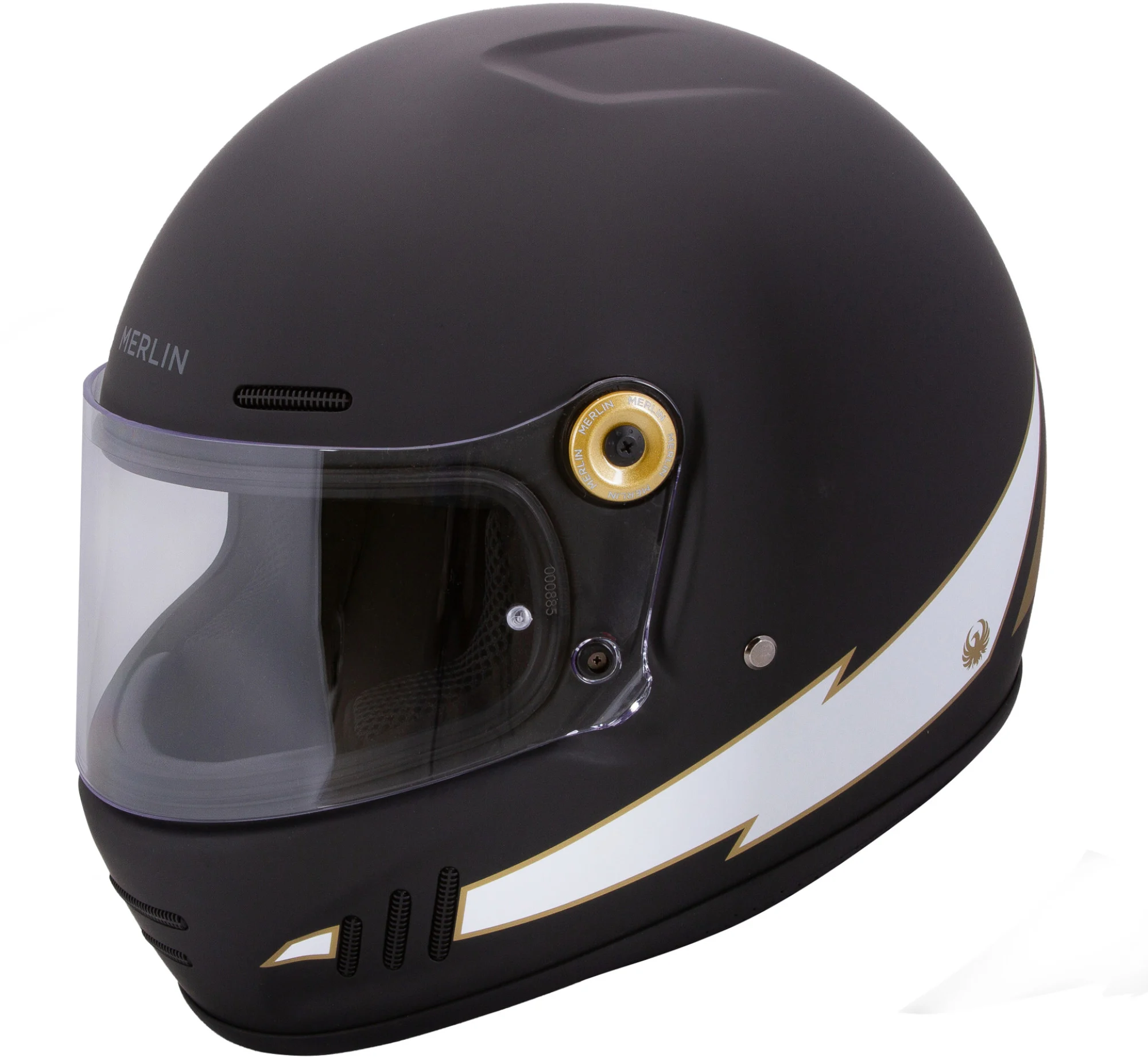 Merlin Revival Vintage Flash Helmet black matt
