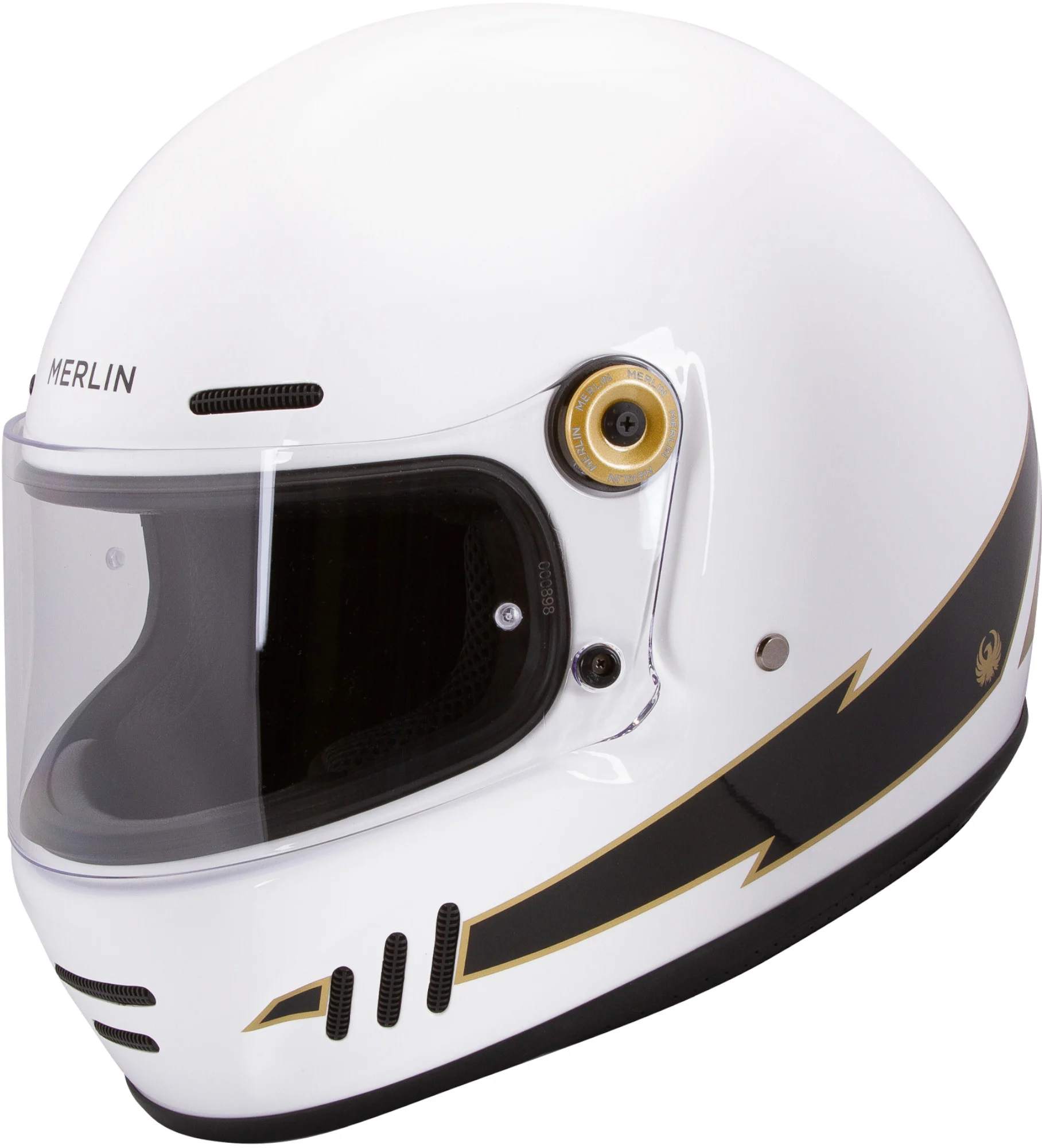 Merlin Revival Vintage Flash Helmet white