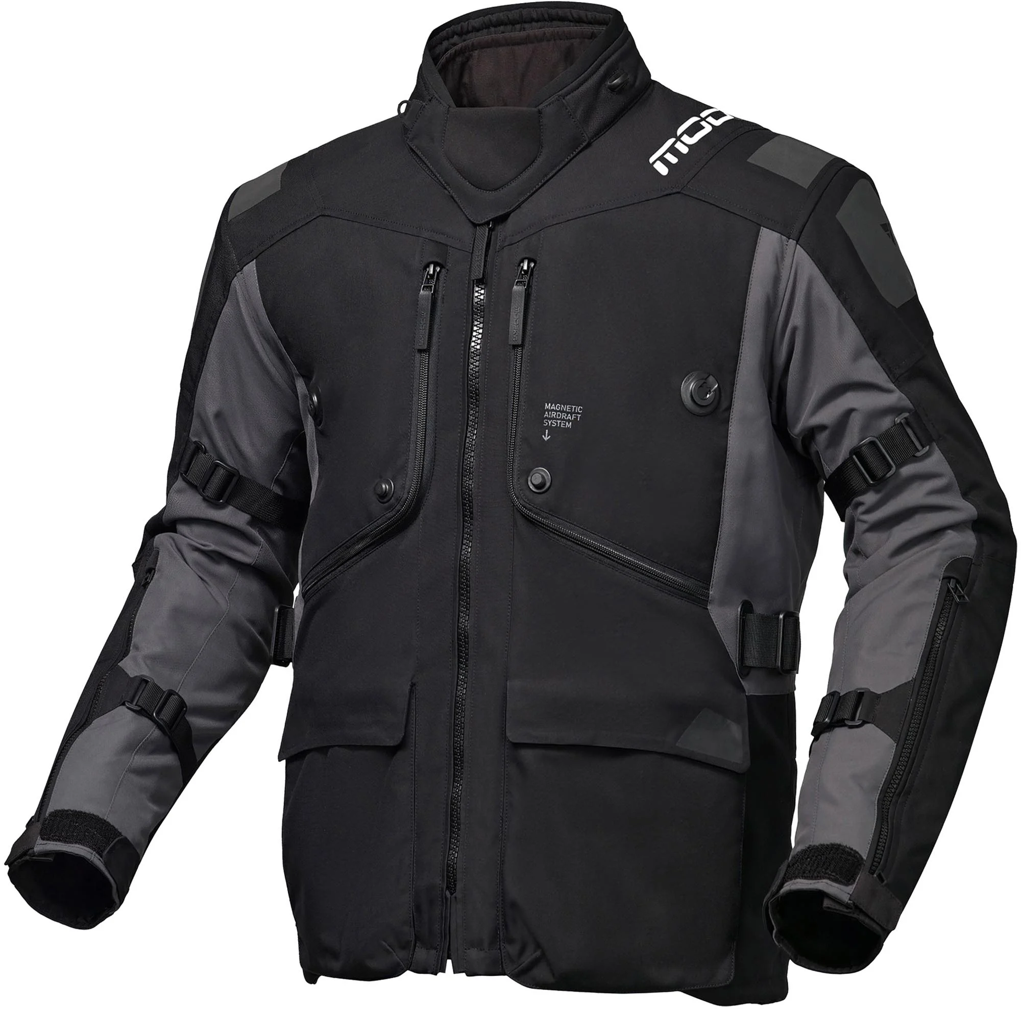 Modeka Aeris II Motorcycle Textile Jacket black/dark grey