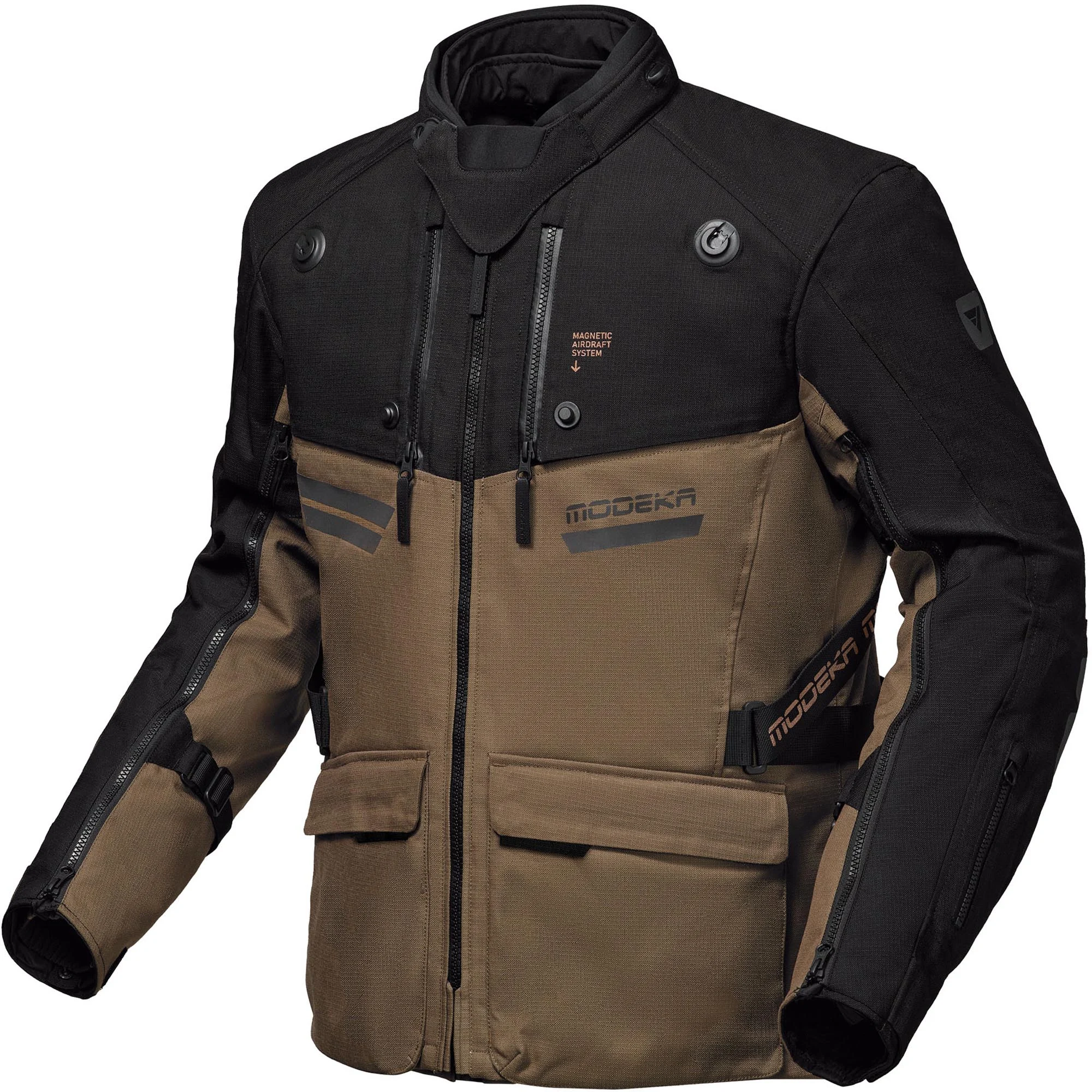 Modeka Atlaz Motorcycle Textile Jacket brown/black