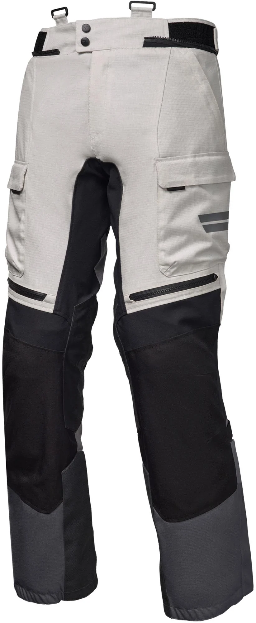Modeka Atlaz Motorcycle Textile Pants light grey/black