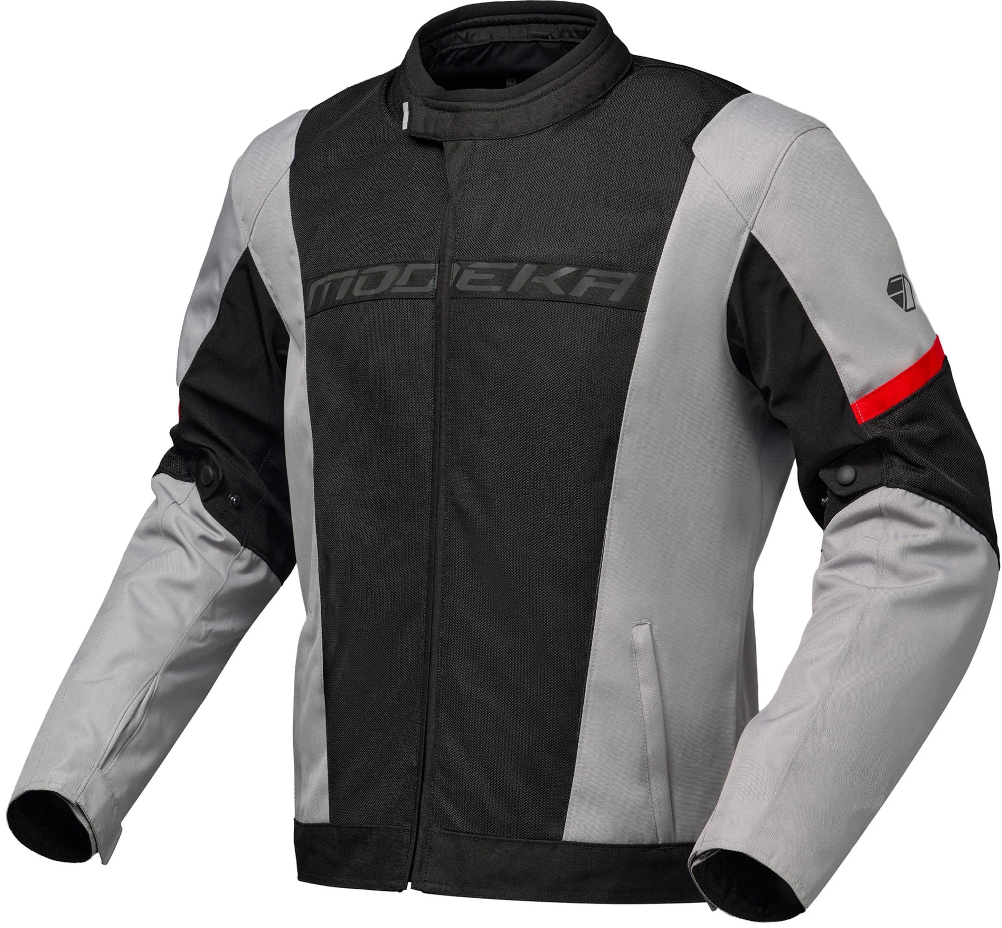 Modeka Jano Air Motorcycle Textile Jacket black/light grey