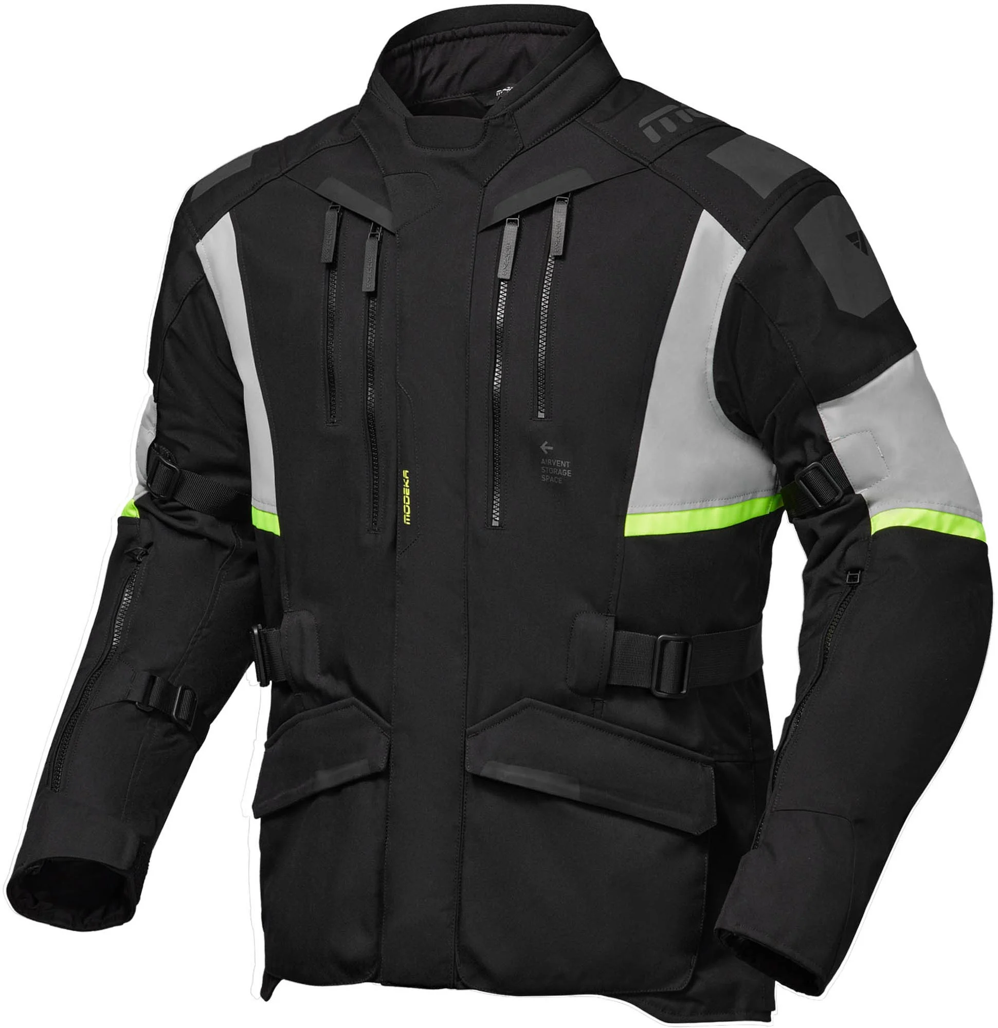 Modeka Striker III Motorcycle Textile Jacket black/yellow