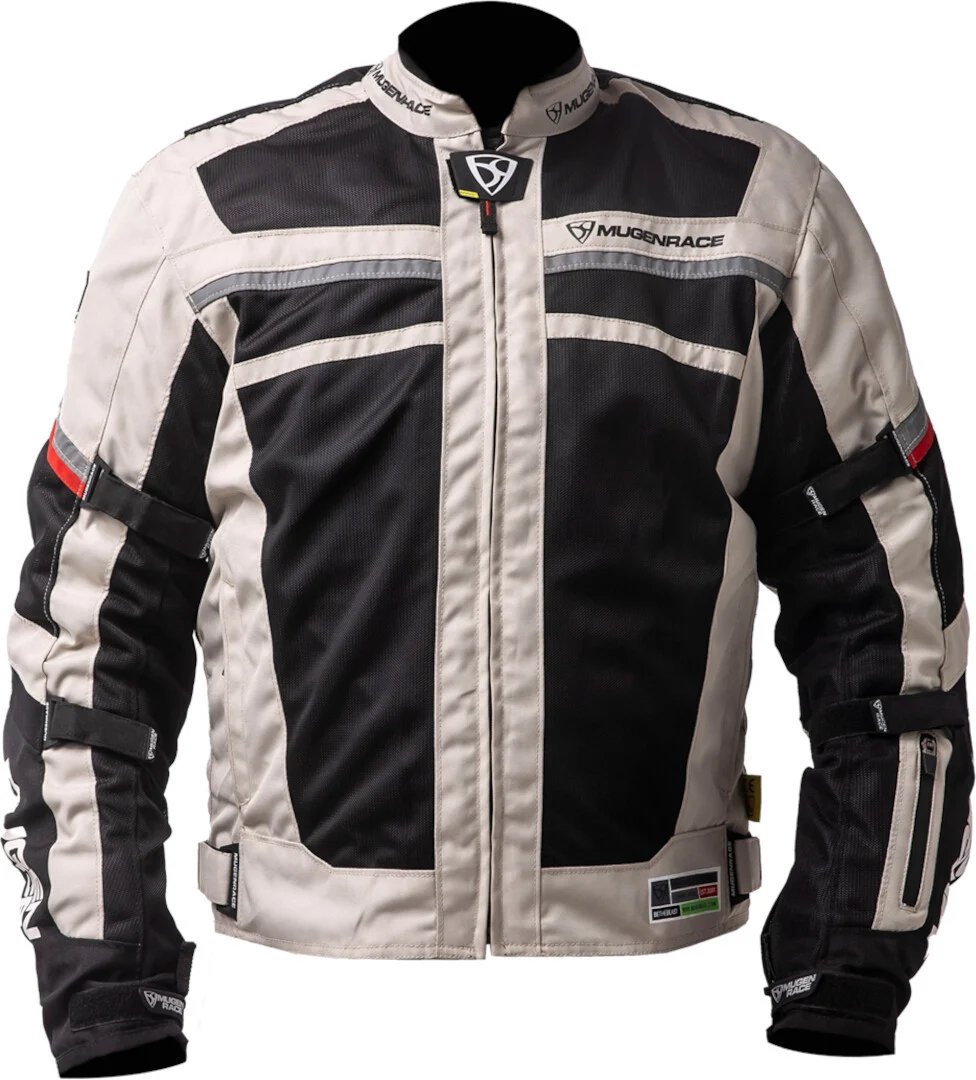 MUGENRACE A-Ttraversare-D waterproof Ladies Motorcycle Textile Jacket light grey/black