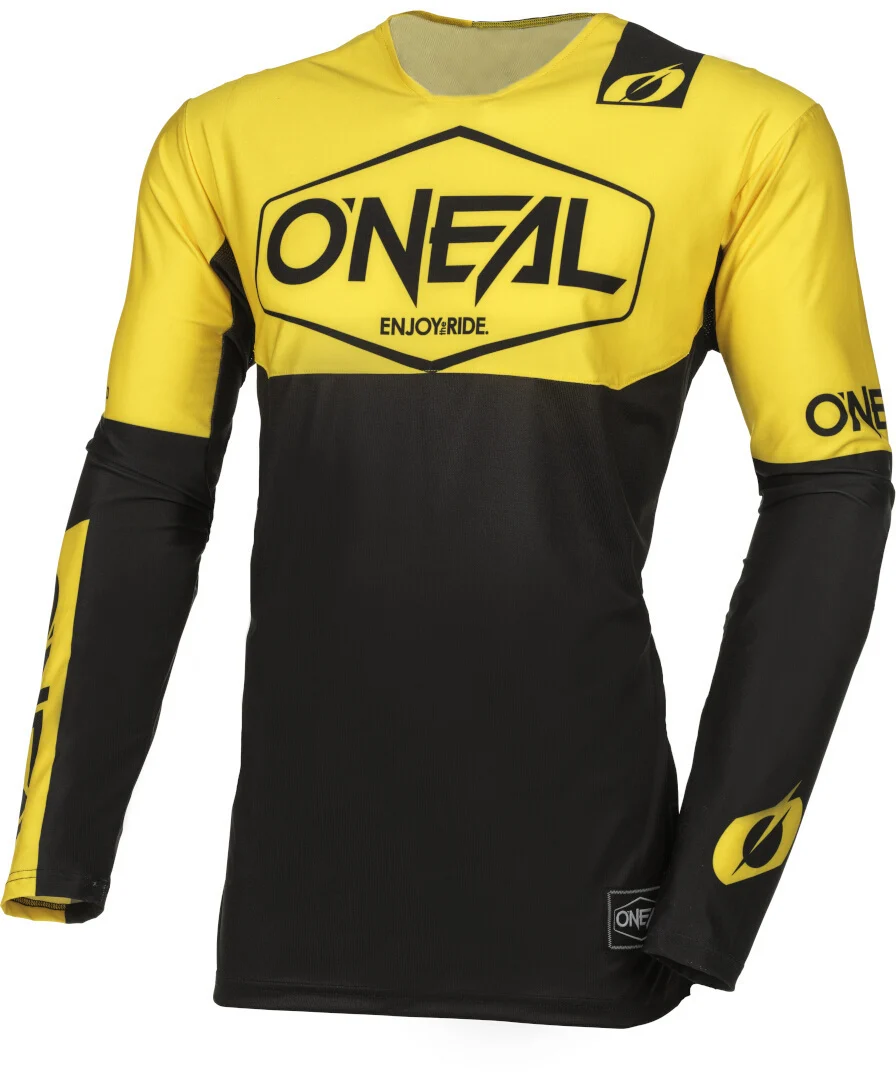 Oneal Mayhem Hexx Motocross Jersey black/yellow