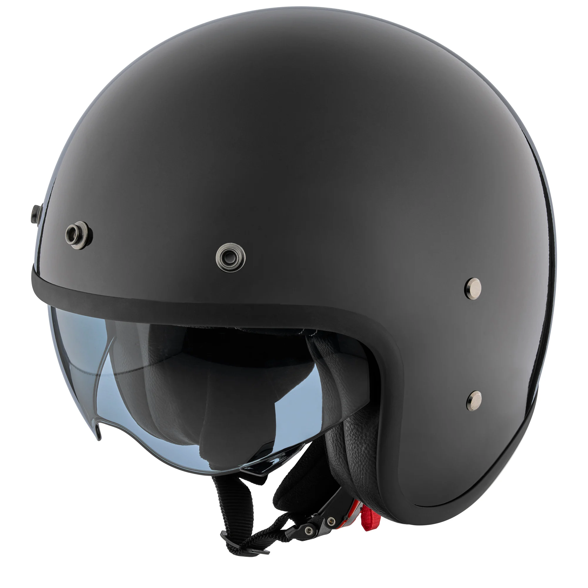 Peroz Filus Open-Face Helmet black metallic