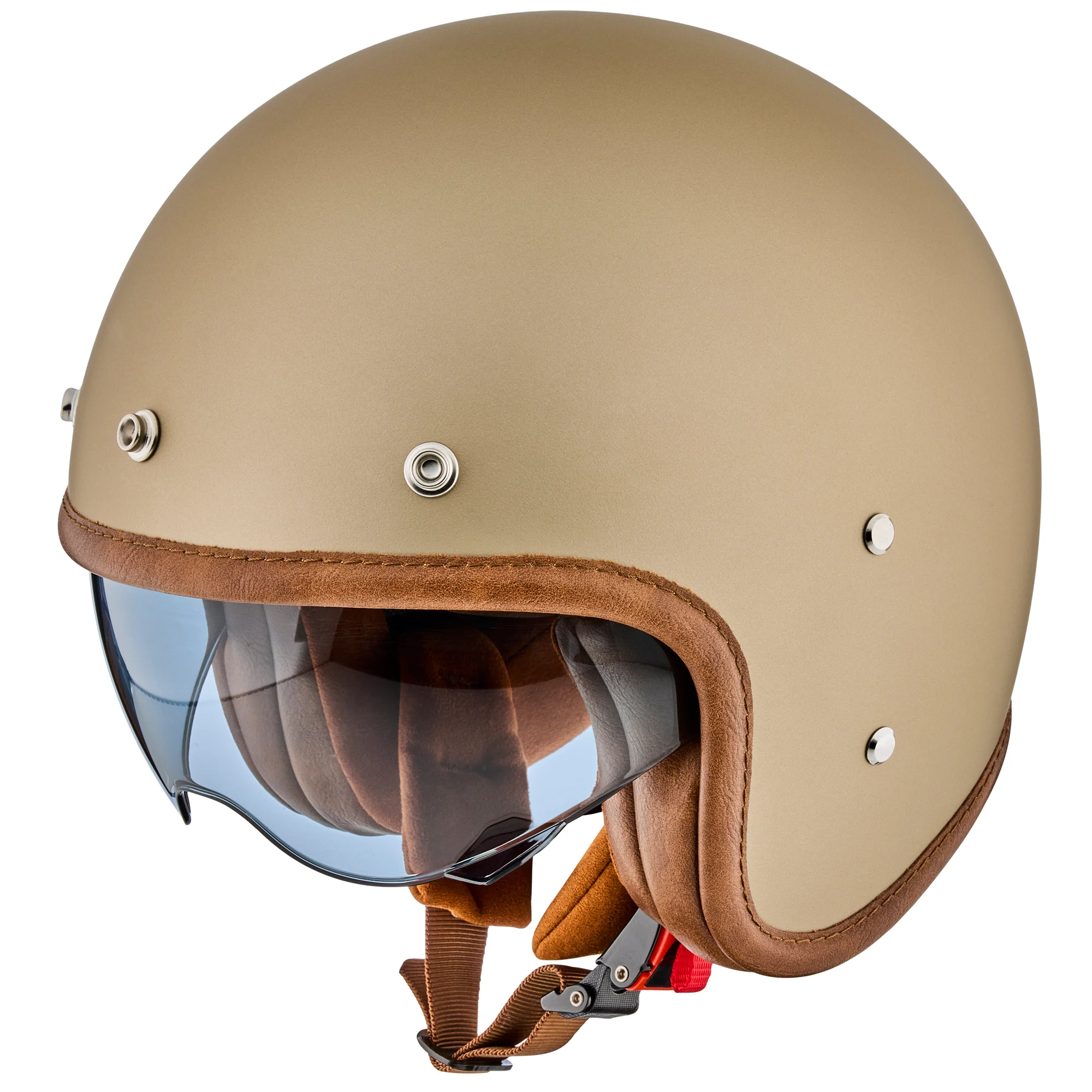 Peroz Filus Open-Face Helmet pale gold matt
