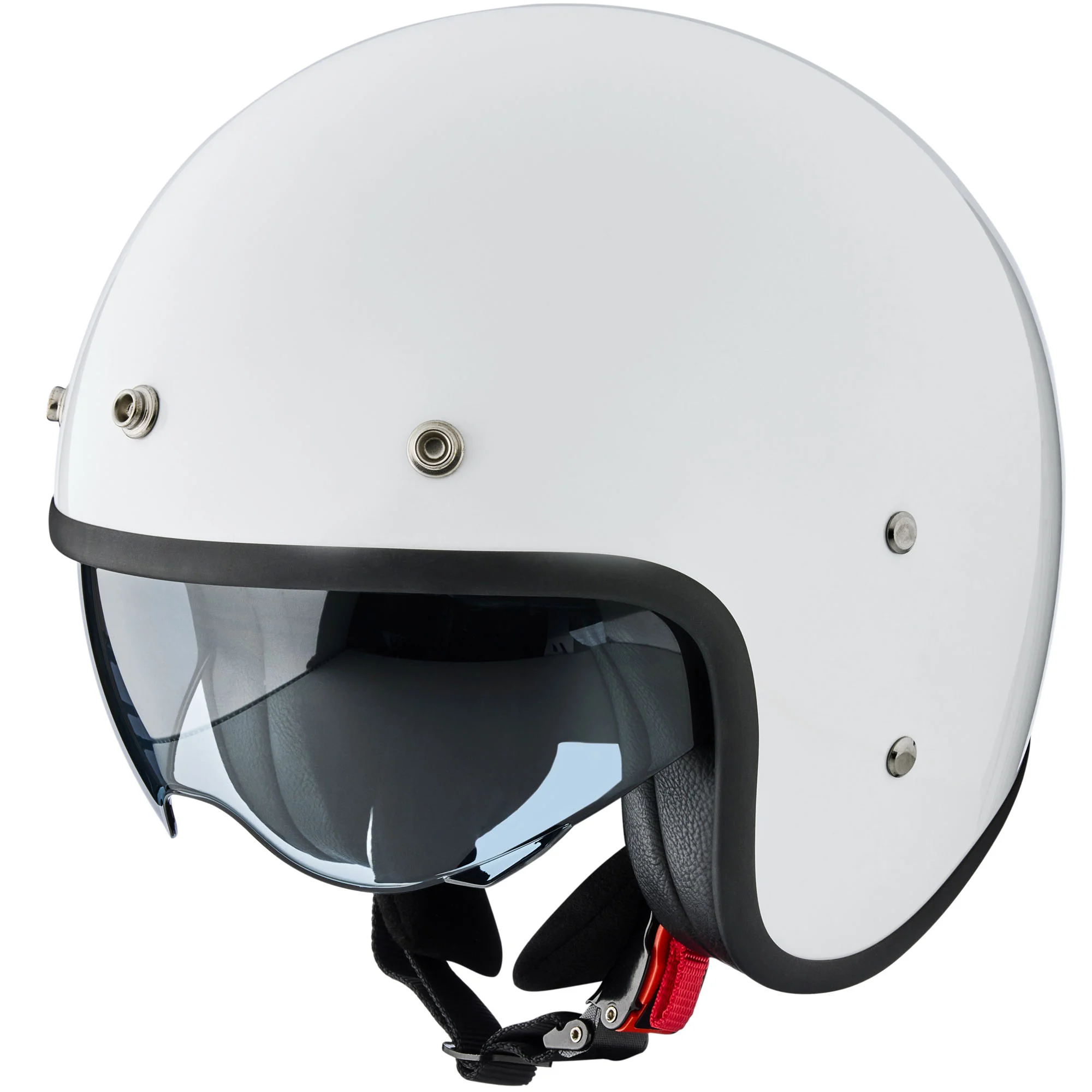 Peroz Filus Open-Face Helmet white metallic