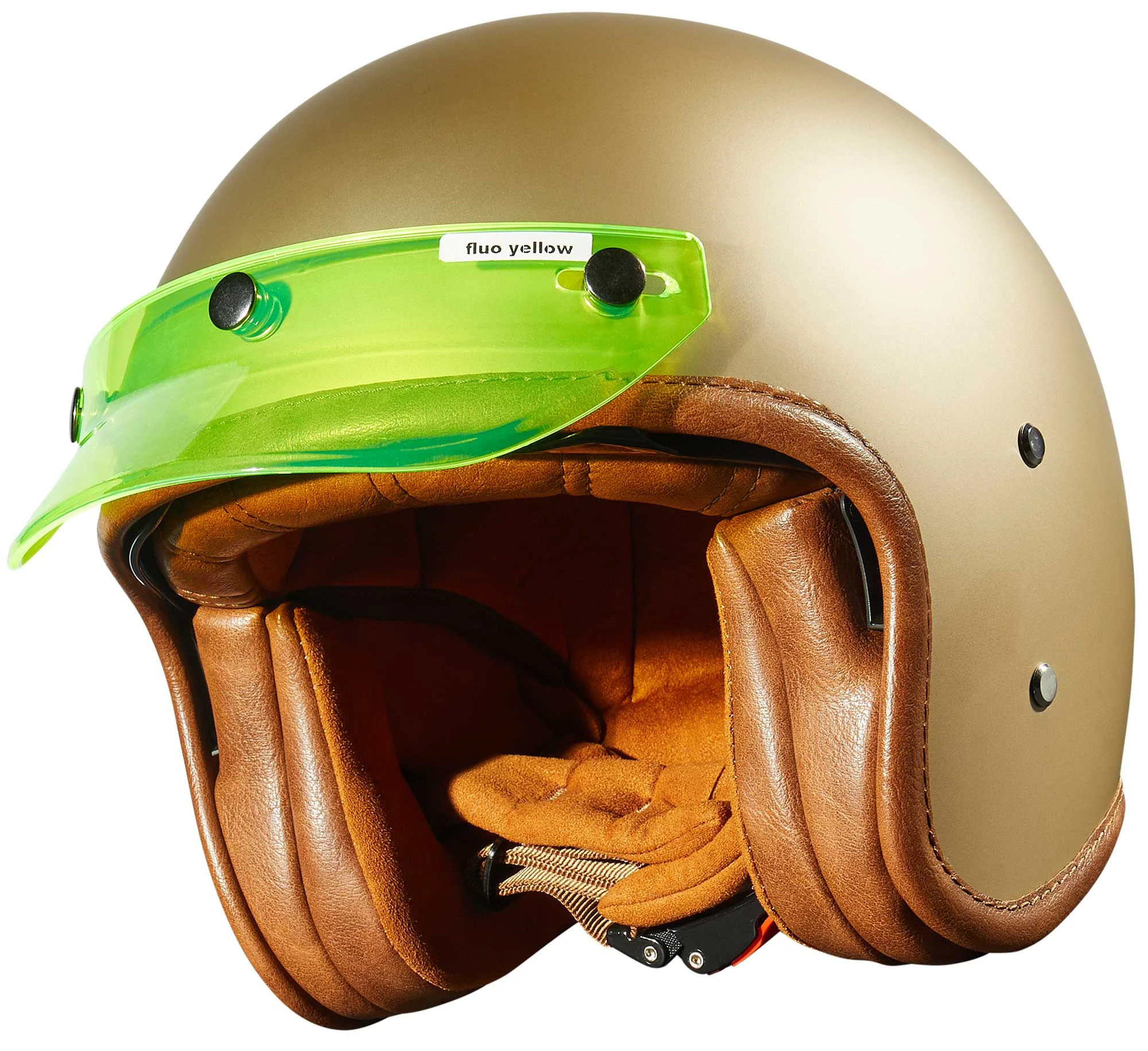 Peroz Jet helmet peak / universal helmet peak neon yellow