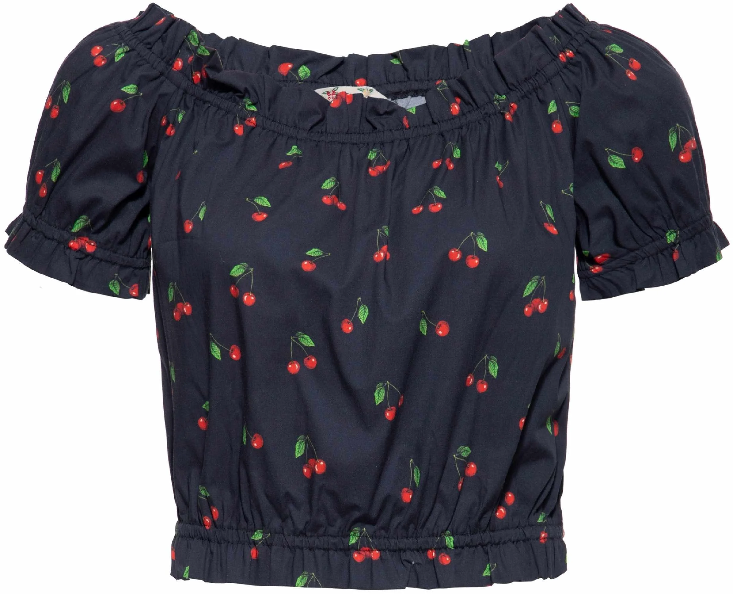 Queen Kerosin Cherry Ladies Blouse black/red