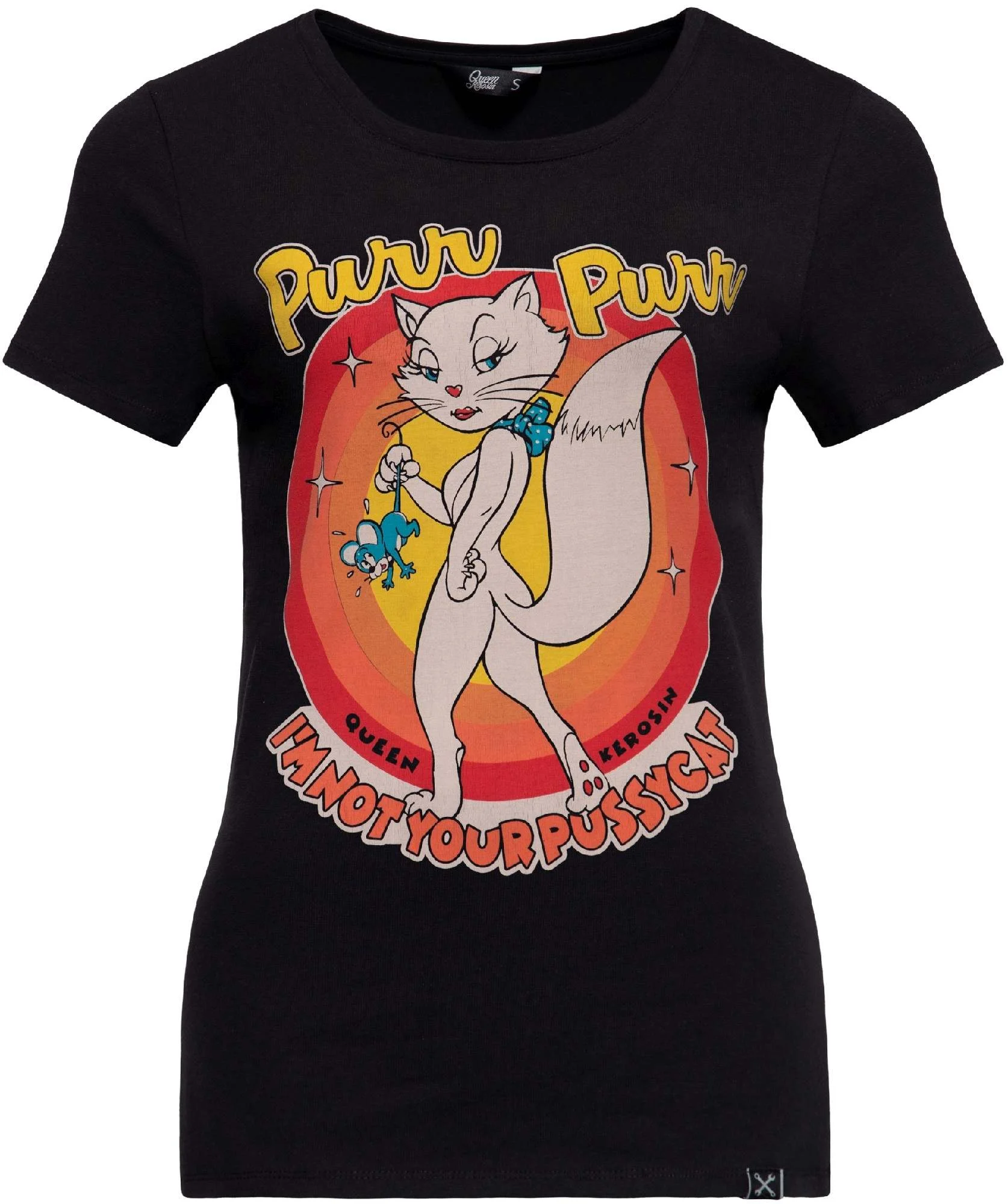 Queen Kerosin I'm Not Your Pussycat Ladies T-Shirt black