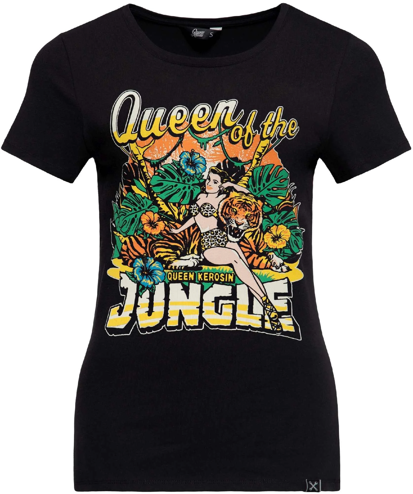 Queen Kerosin Queen Of The Jungle Ladies T-Shirt black