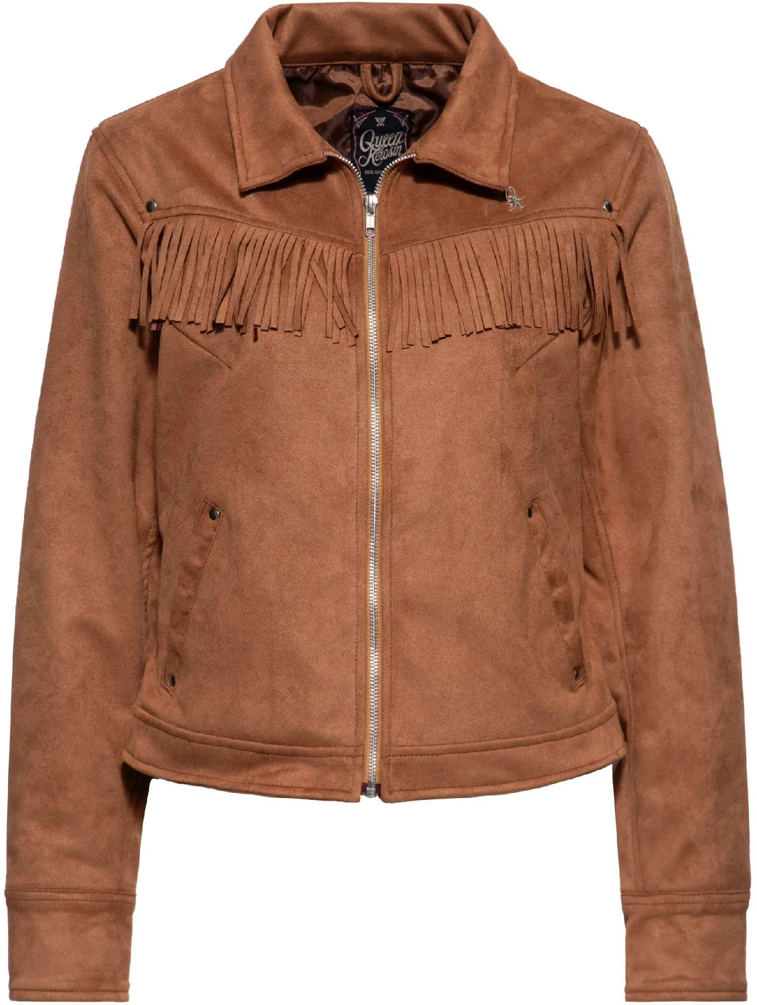Queen Kerosin Western Ladies Jacket brown