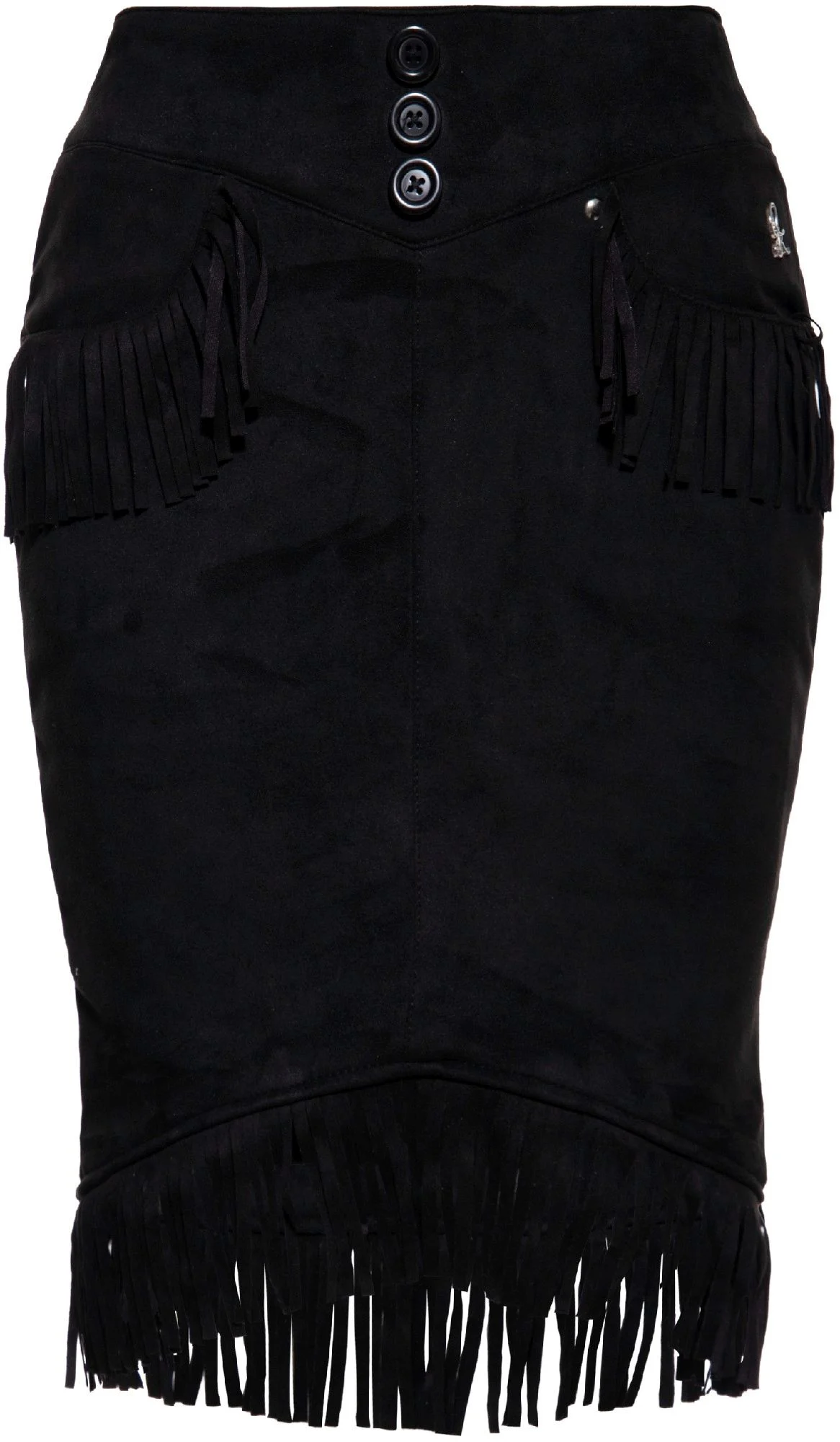 Queen Kerosin Western Ladies Skirt black