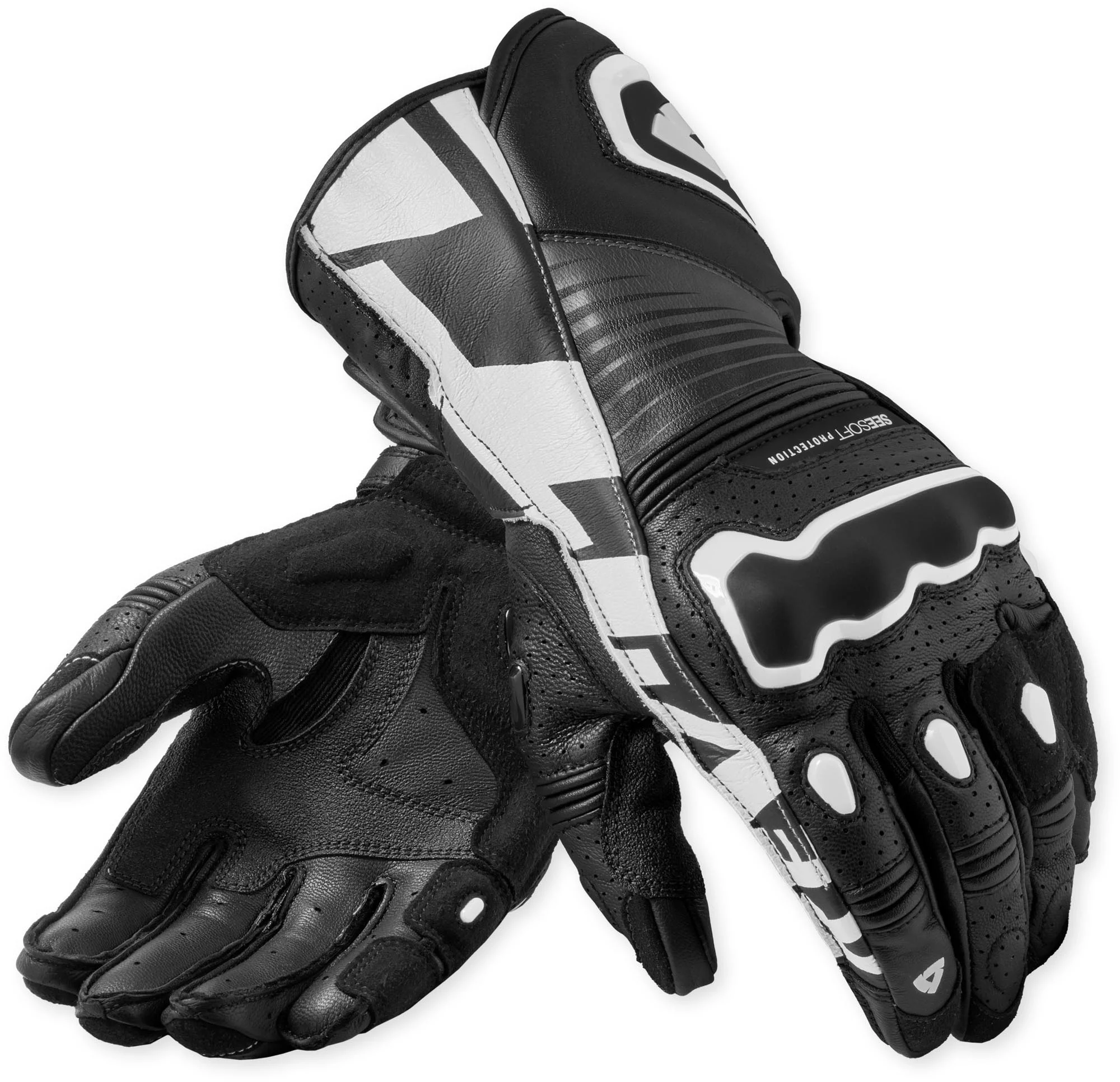 Revit Argon 3 perforated Motorcycle Gloves black/white