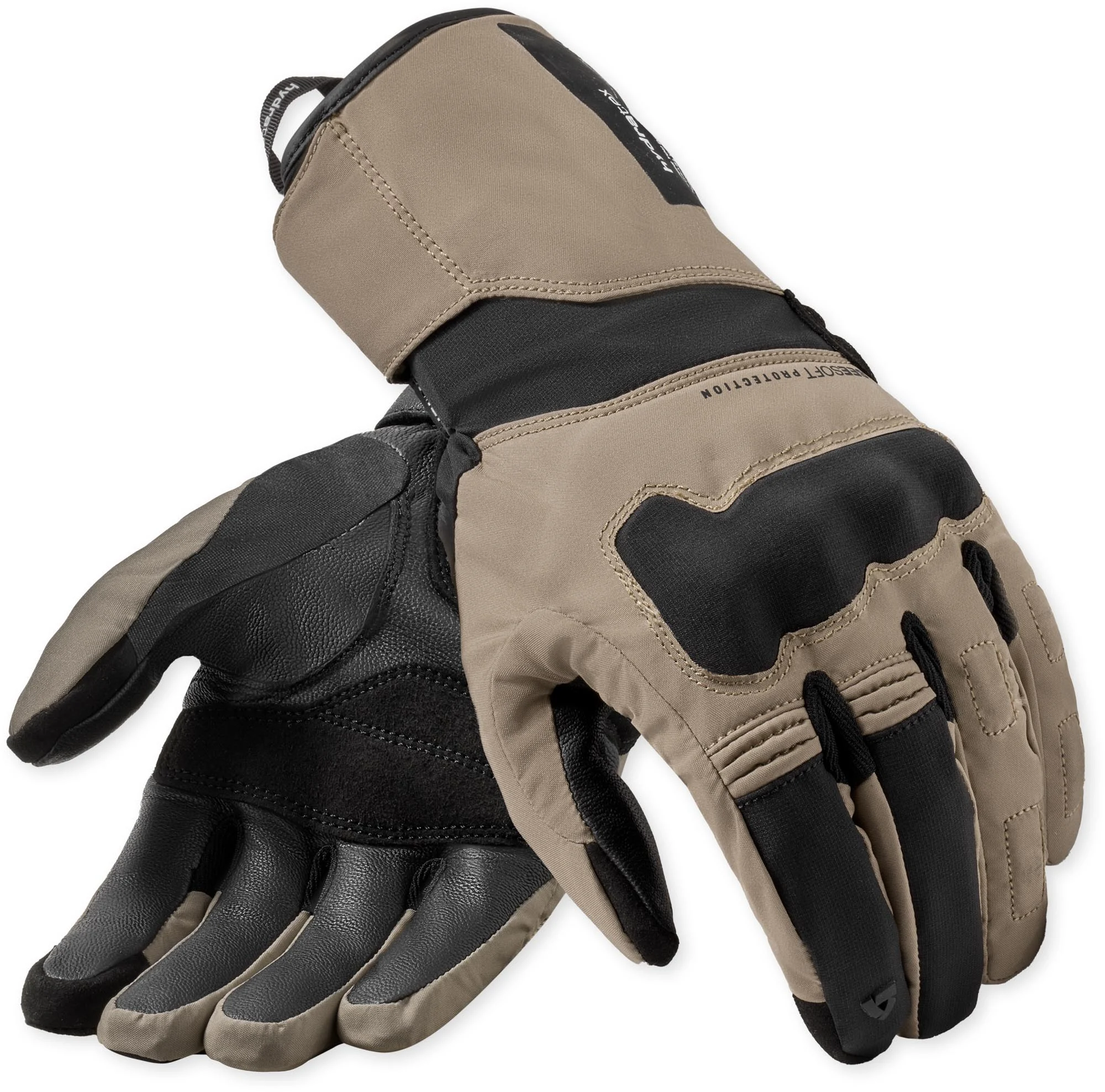 Revit Convergent H2O waterproof Motorcycle Gloves  black/sand