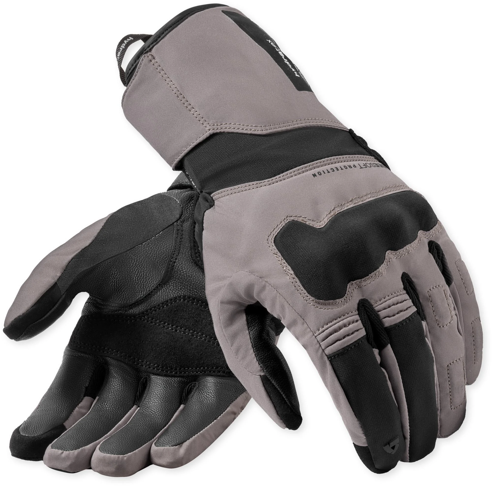 Revit Convergent H2O waterproof Motorcycle Gloves  grey/black