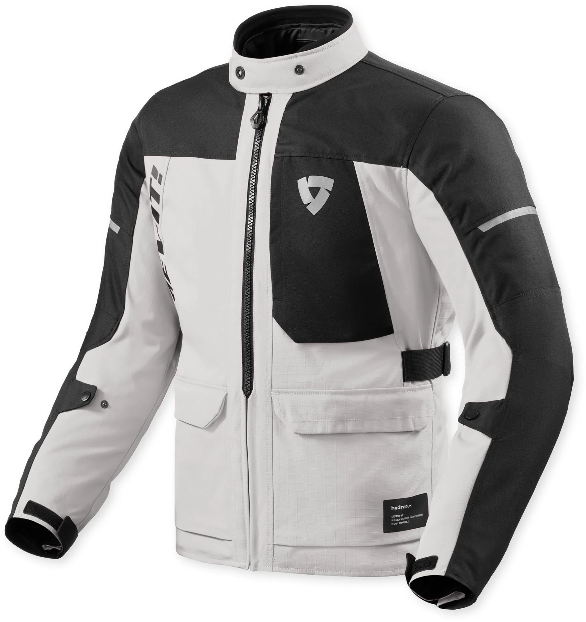 Revit Convergent H2O waterproof Motorcycle Textile Jacket silver/black