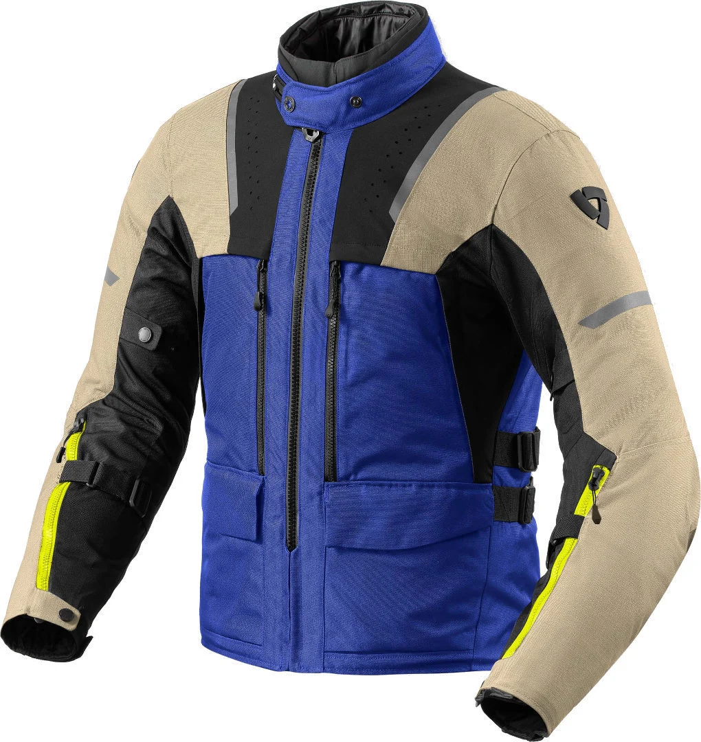 Revit Offtrack 2 H2O Motorcycle Textile Jacket blue/beige
