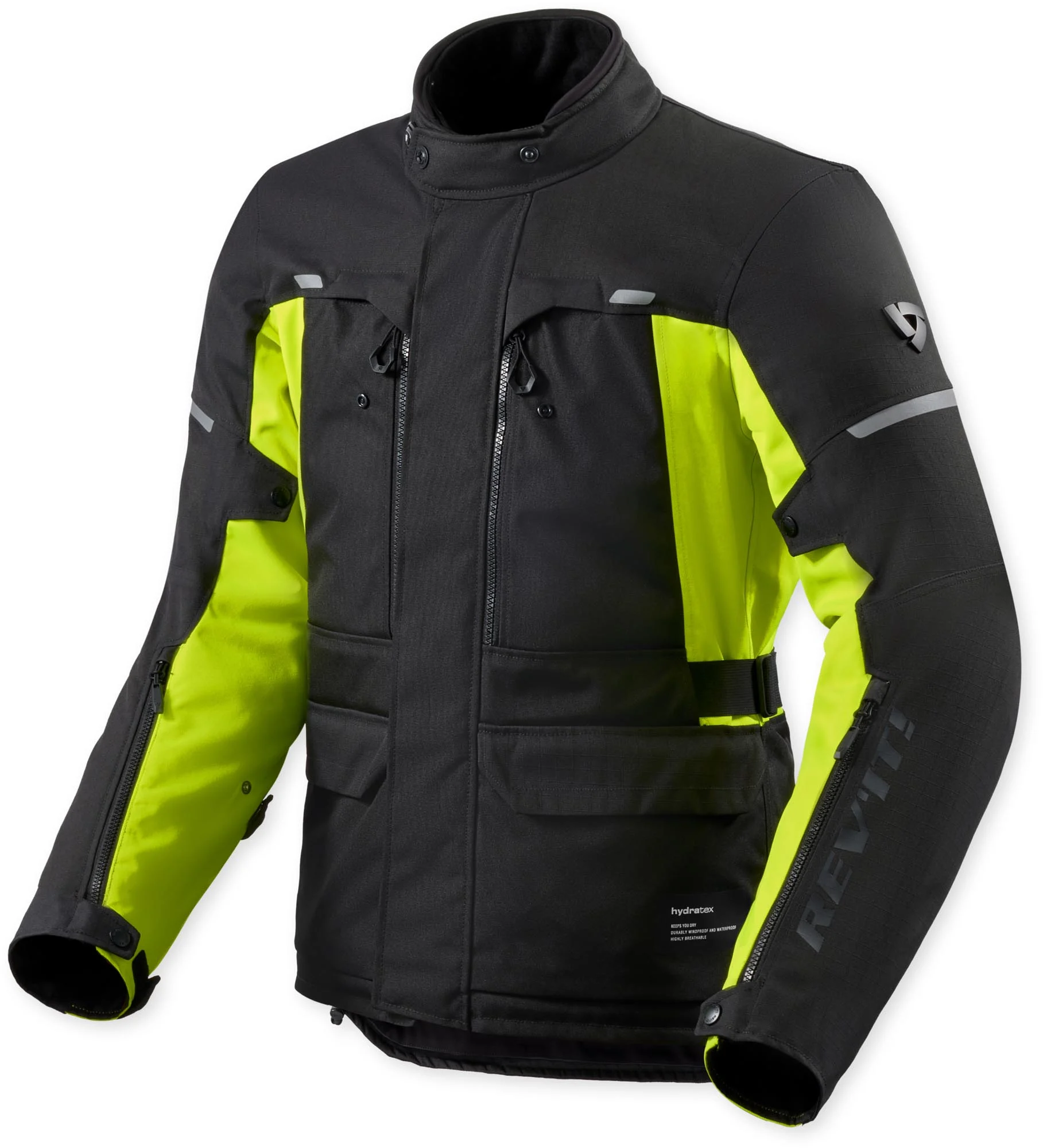 Revit Outback 5 H2O waterproof Motorcycle Textile Jacket black/neon-yellow