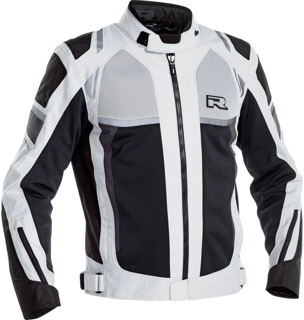 Richa Airstorm waterproof Motorcycle Textile Jacket light grey/black
