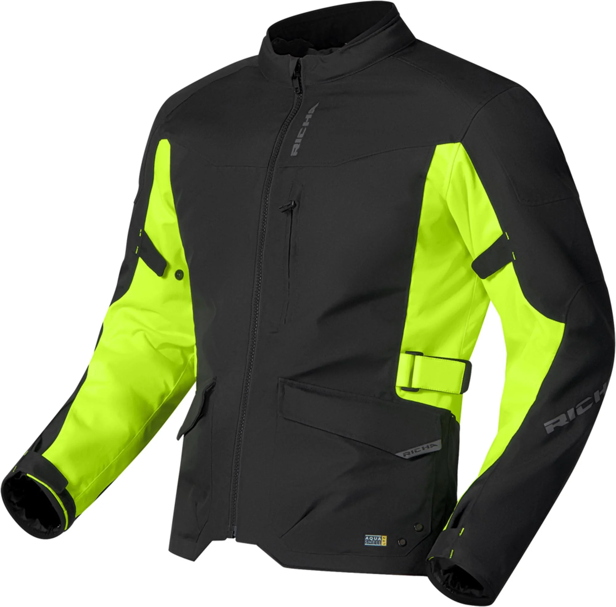 Richa Buster 2 waterproof long Motorcycle Textile Jacket black/yellow