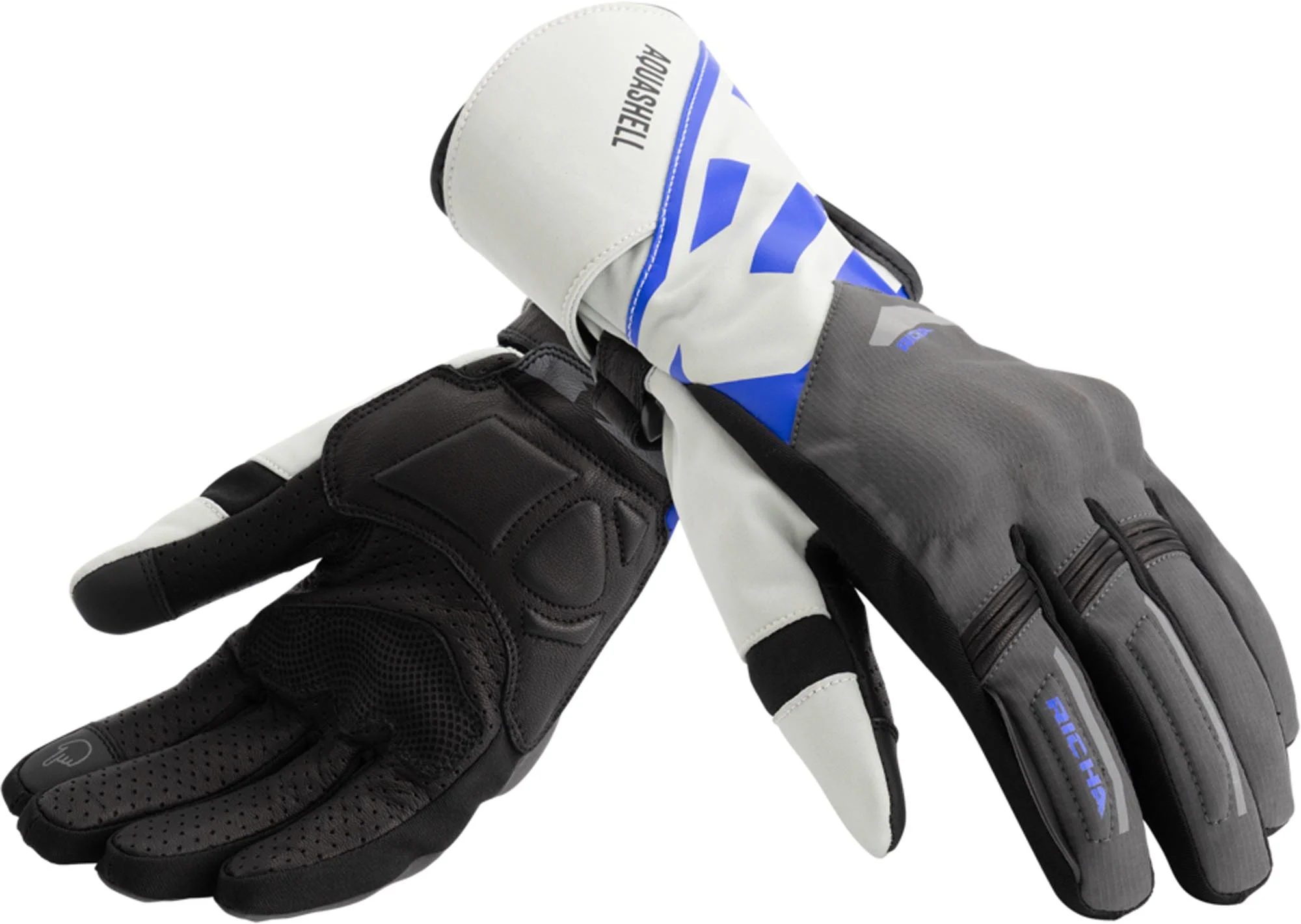 Richa Eternity waterproof Motorcycle Gloves blue/grey