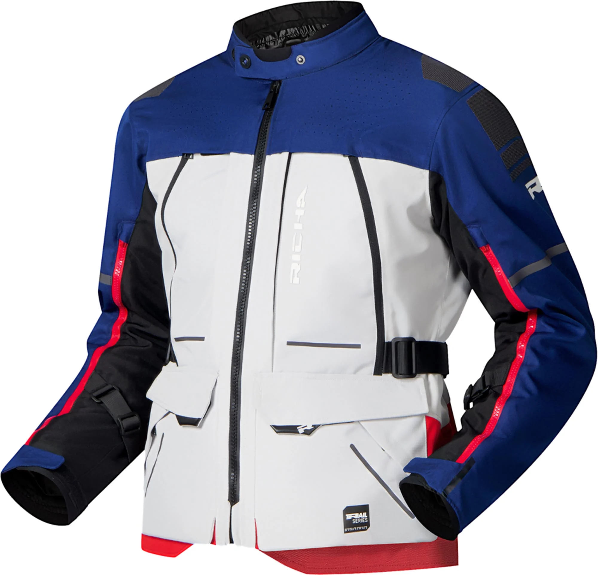 Richa Infinity 3 Adventure waterproof Motorcycle Textile Jacket blue/red