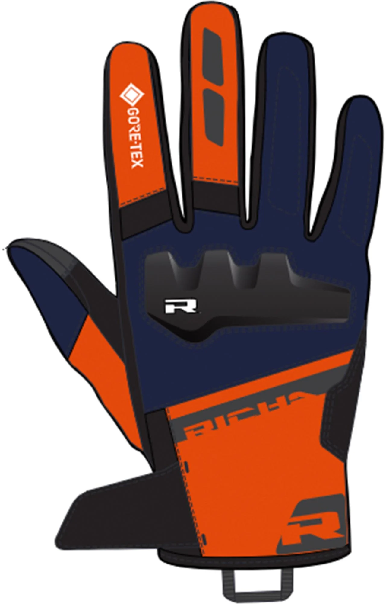 Richa Orion Gore-Tex waterproof Motorcycle Gloves blue