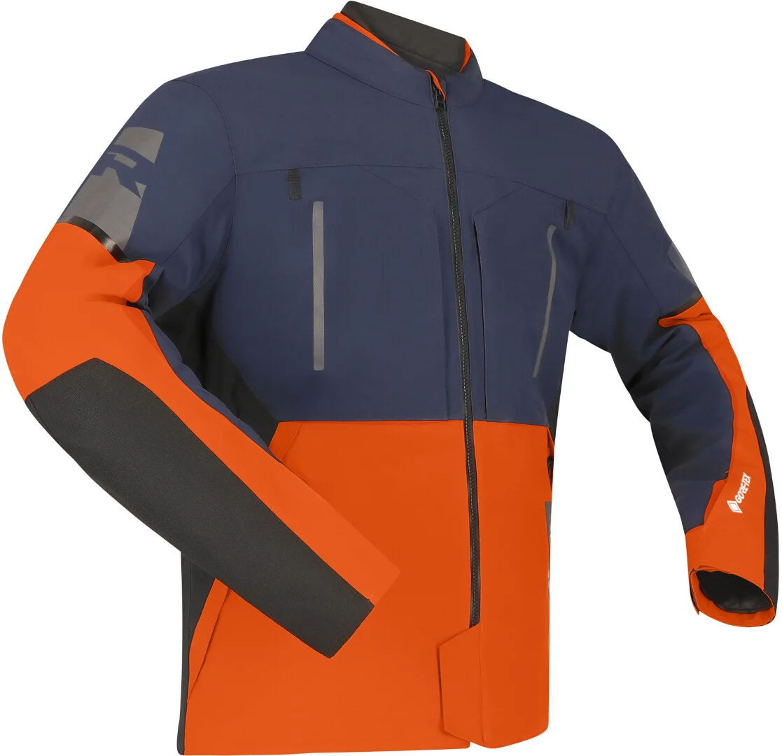 Richa Orion GTX waterproof Motorcycle Textile Jacket dark blue/orange