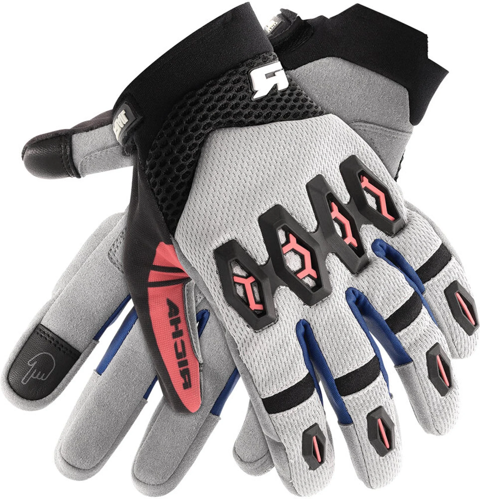 Richa R-MX Motocross Gloves grey/red