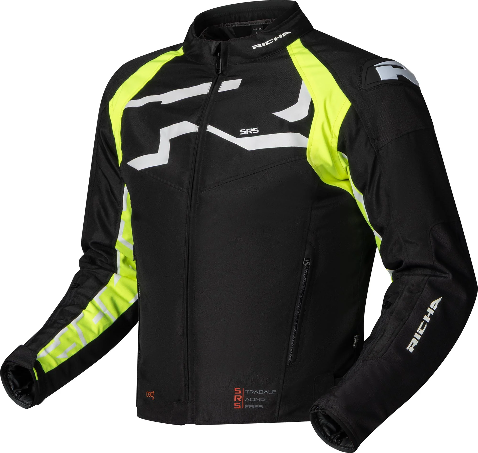 Richa Stradale Tex waterproof Motorcycle Textile Jacket black/yellow