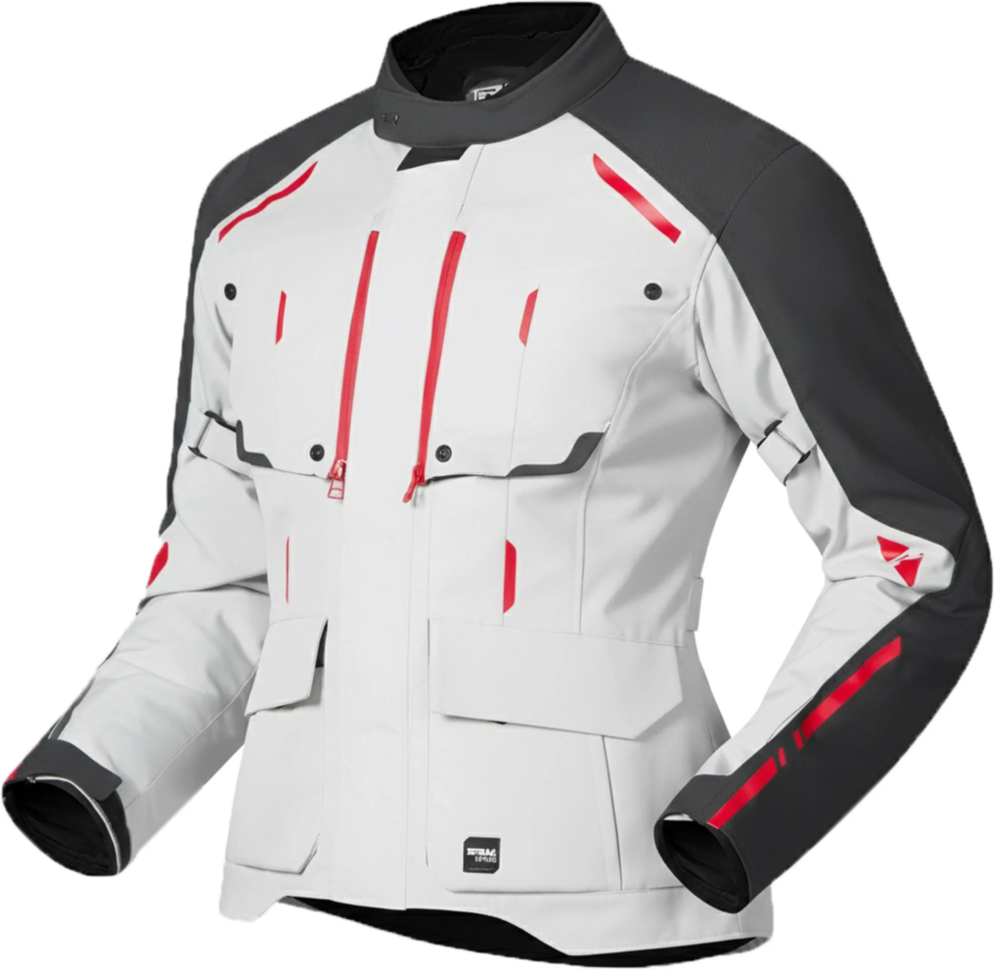 Richa Taurus waterproof Ladies Motorcycle Textile Jacket grey/red