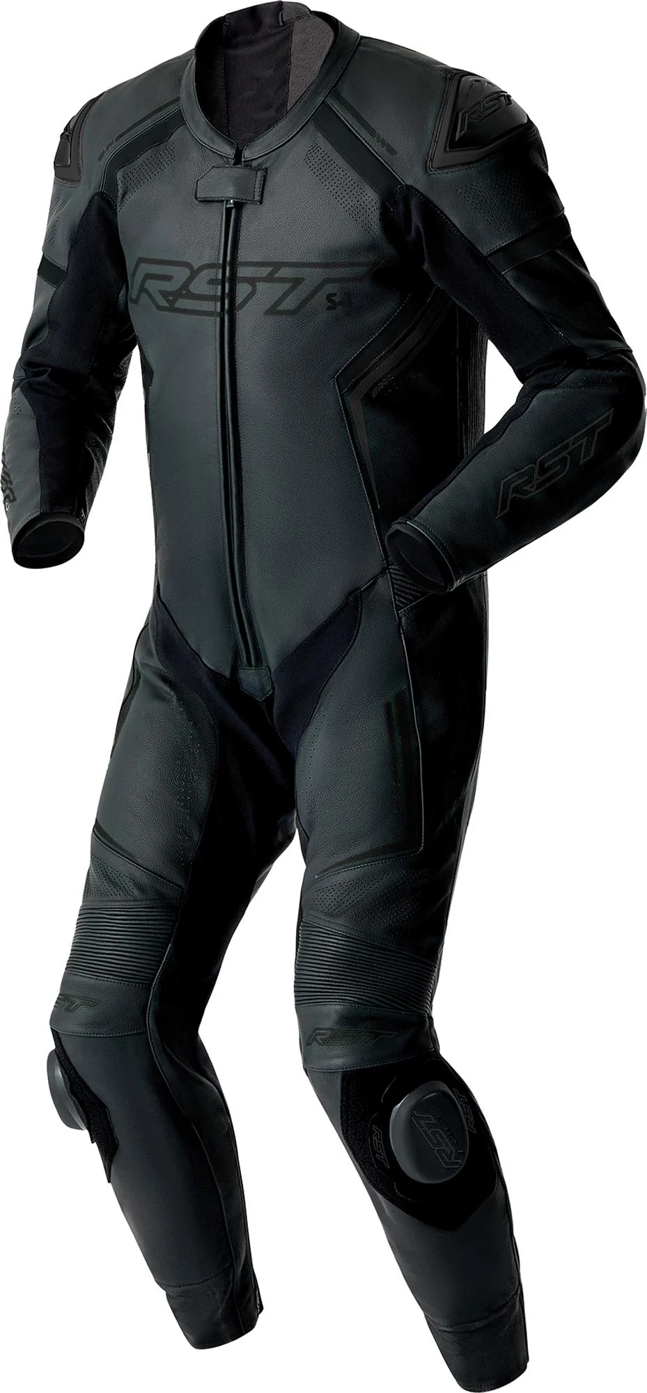 RST S1 D3O perforated 1-Piece Motorcycle Leather Suit black