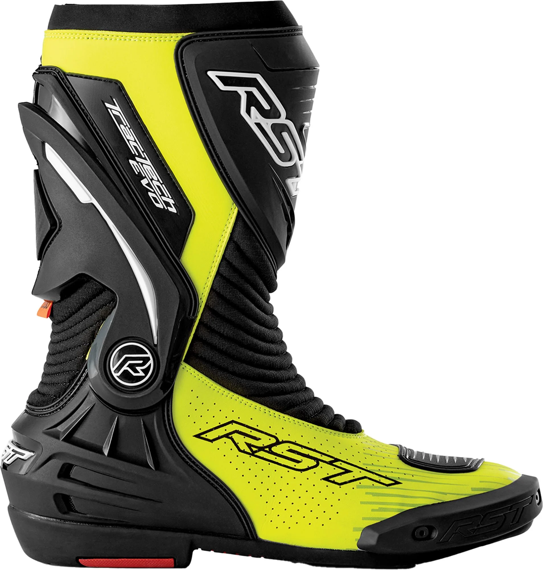 RST Tractech Evo D3O perforated Motorcycle Boots black/neon-yellow