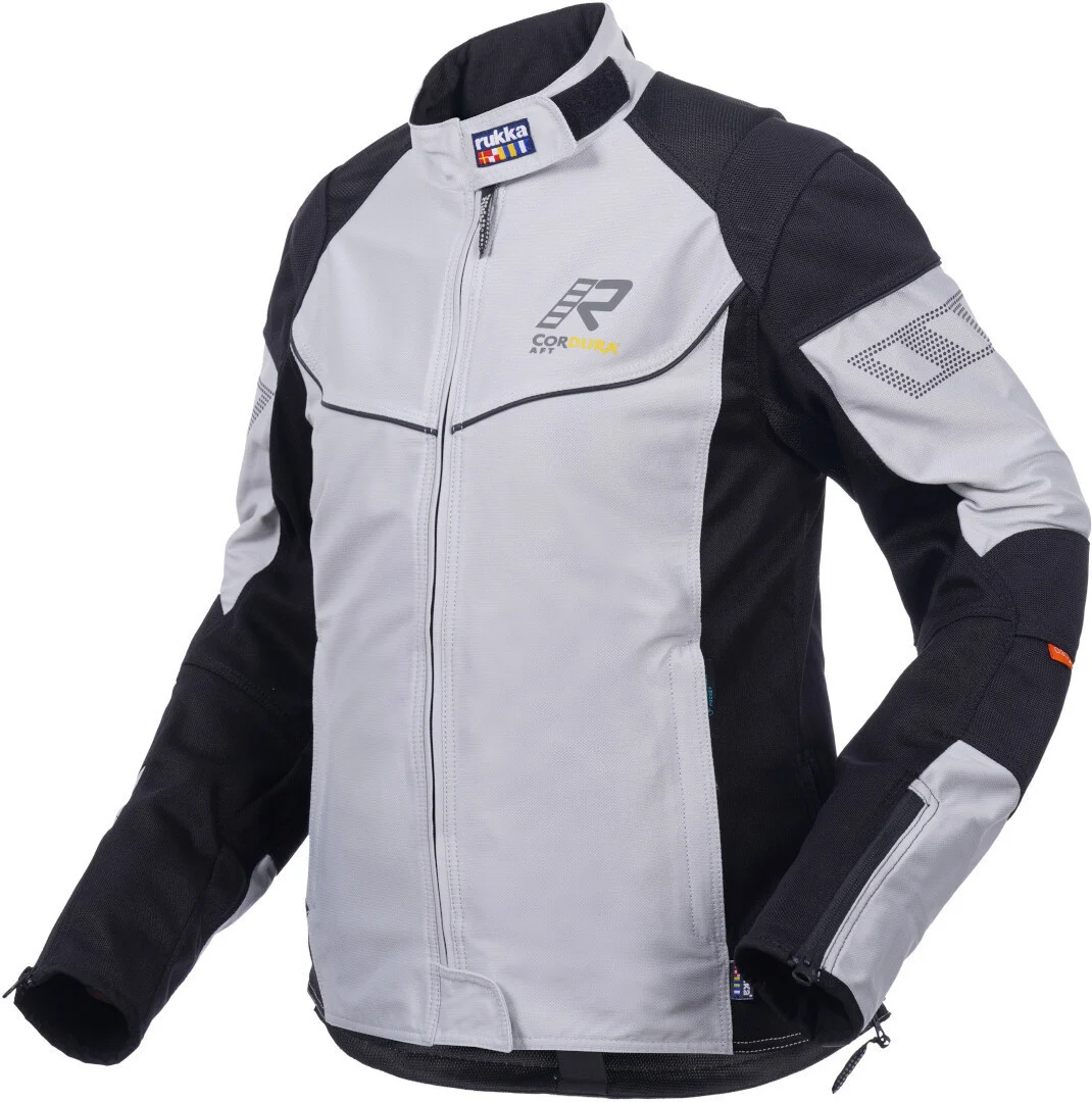 Rukka Airgobina Ladies Motorcycle Textile Jacket light grey/black
