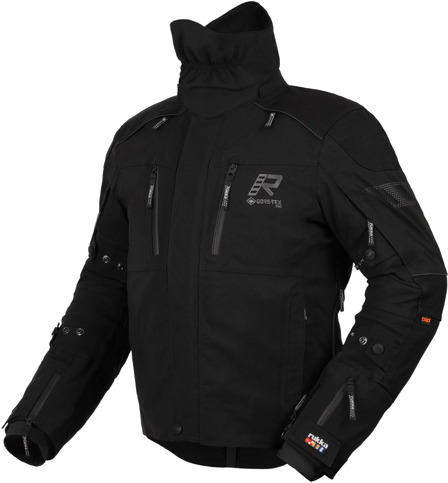 Rukka Flexo-R waterproof Motorcycle Textile Jacket black