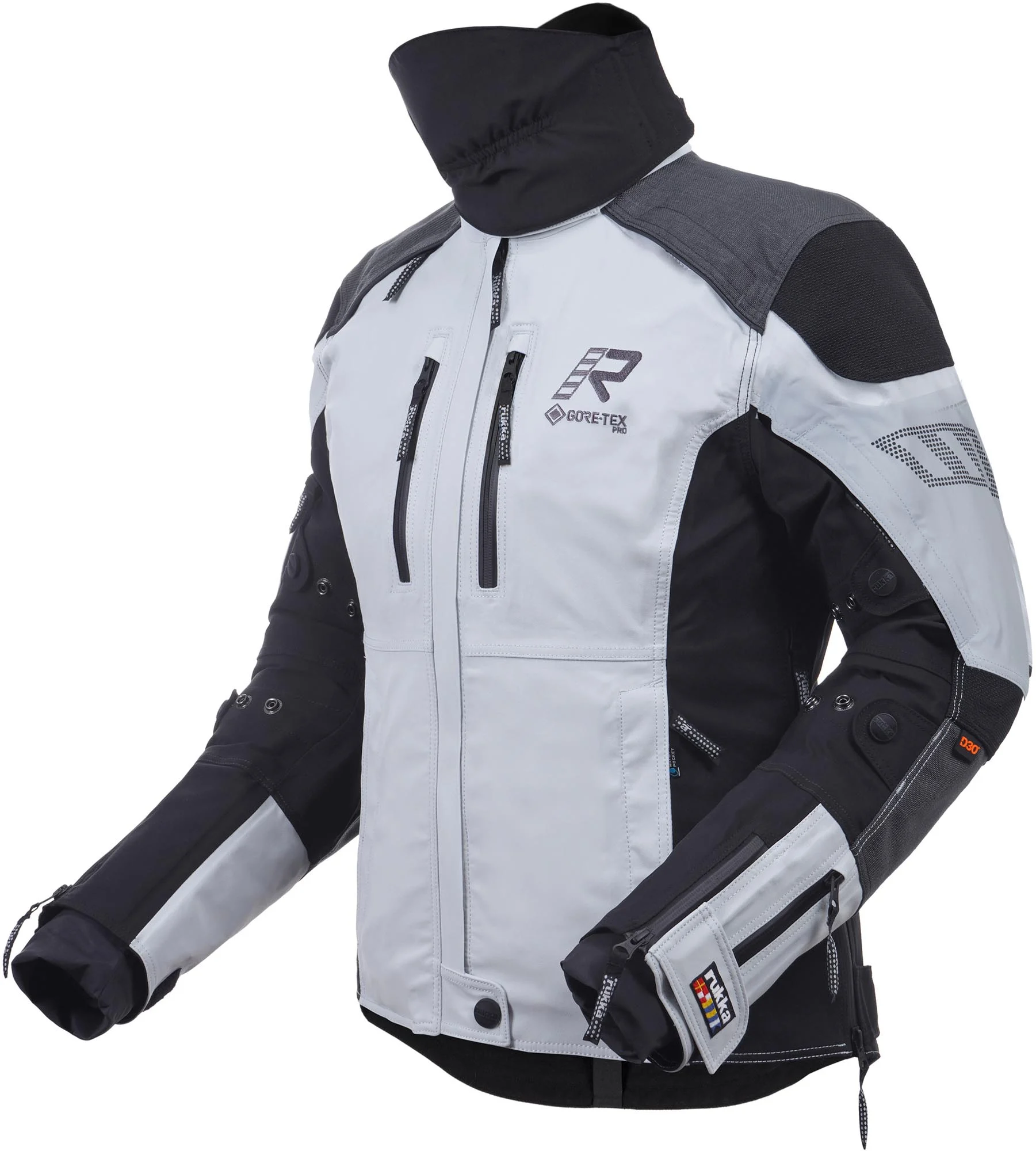 Rukka Flexorina waterproof Ladies Motorcycle Textile Jacket white/black