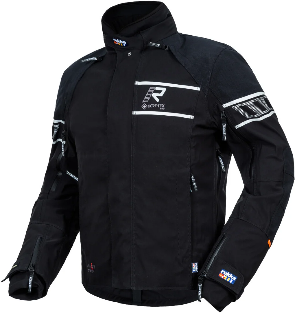 Rukka Rapto-R Motorcycle Textile Jacket black/silver